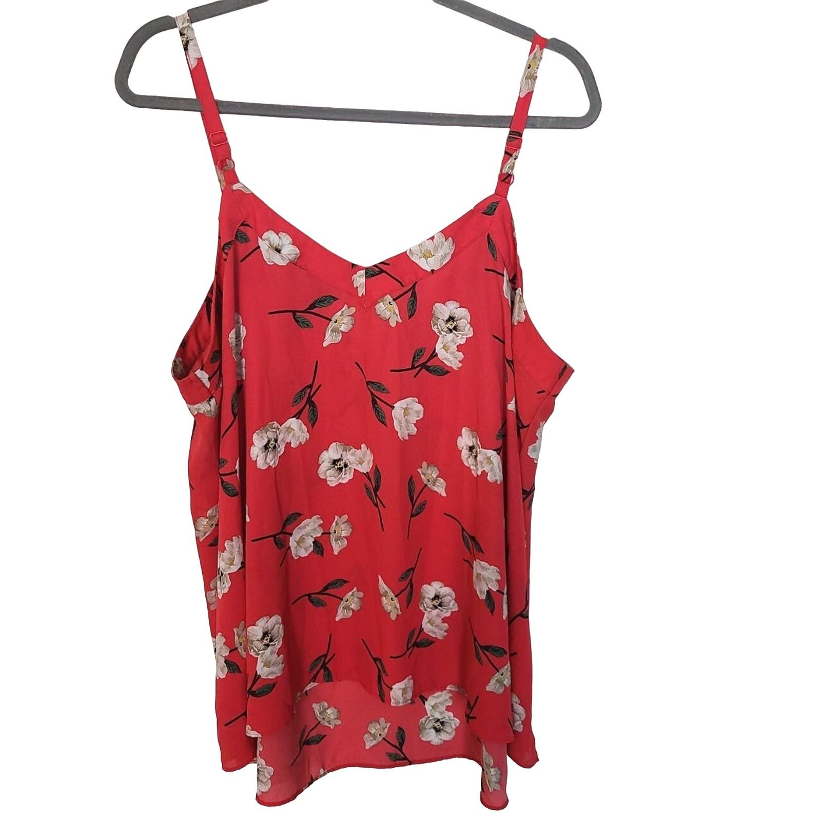 Torrid Torrid Womens Sophie Floral Tank Plus Size 1X Floral Chiffon Size XL / US 12-14 / IT 48-50 - 9 Thumbnail