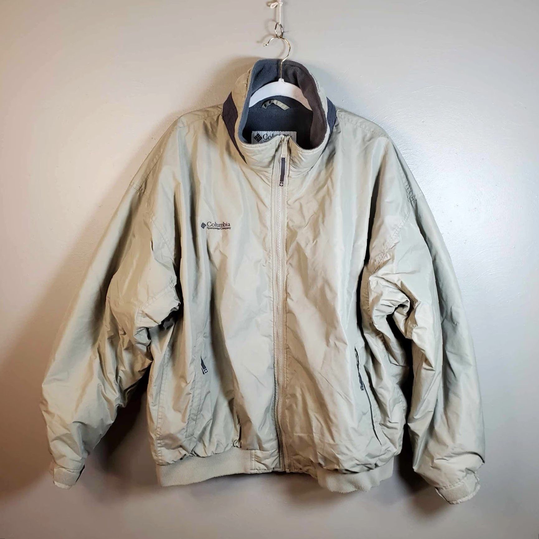 Vintage Columbia Jacket Mens 2XLT Fleece Lined Full Zip Size US XXL / EU 58 / 5 - 4 Thumbnail