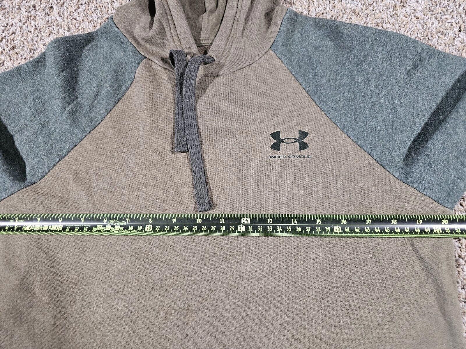 Under Armour Under Armour Adult SM Olive Drab Brown Green Hoodie Logo Gym Size US S / EU 44-46 / 1 - 5 Thumbnail
