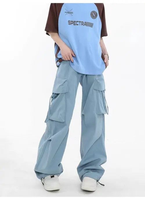 Japanese Brand Mizuki x Mint Retro High Street Hip Hop Loose Casual Pants Size US 31 - 1 Thumbnail