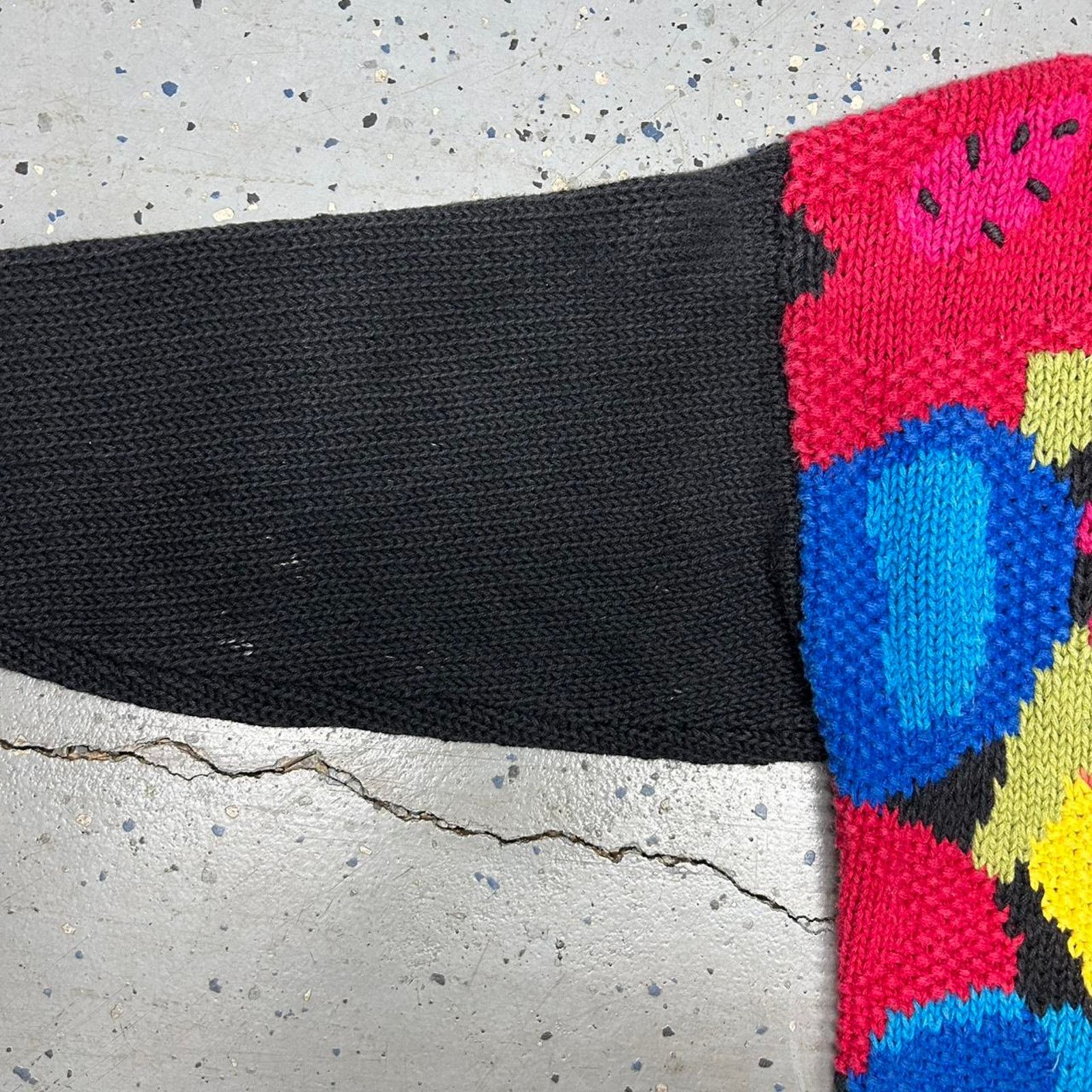 Other VTG 80s/90s Multi-coloured knit floral sweater Size M / US 6-8 / IT 42-44 - 4 Thumbnail