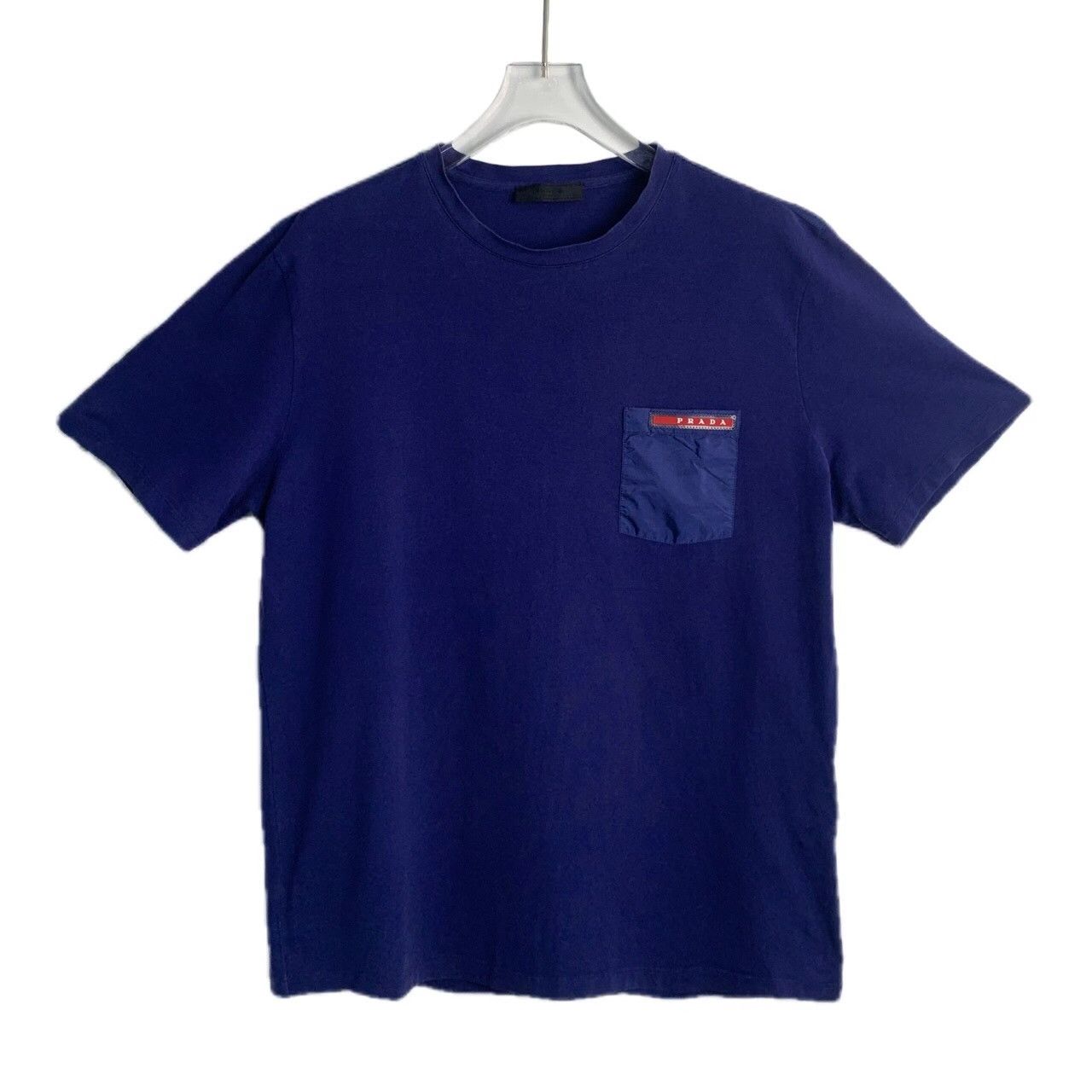 Prada Prada Cotton Blue T-Shirt L Men Size US L / EU 52-54 / 3 - 1 Thumbnail