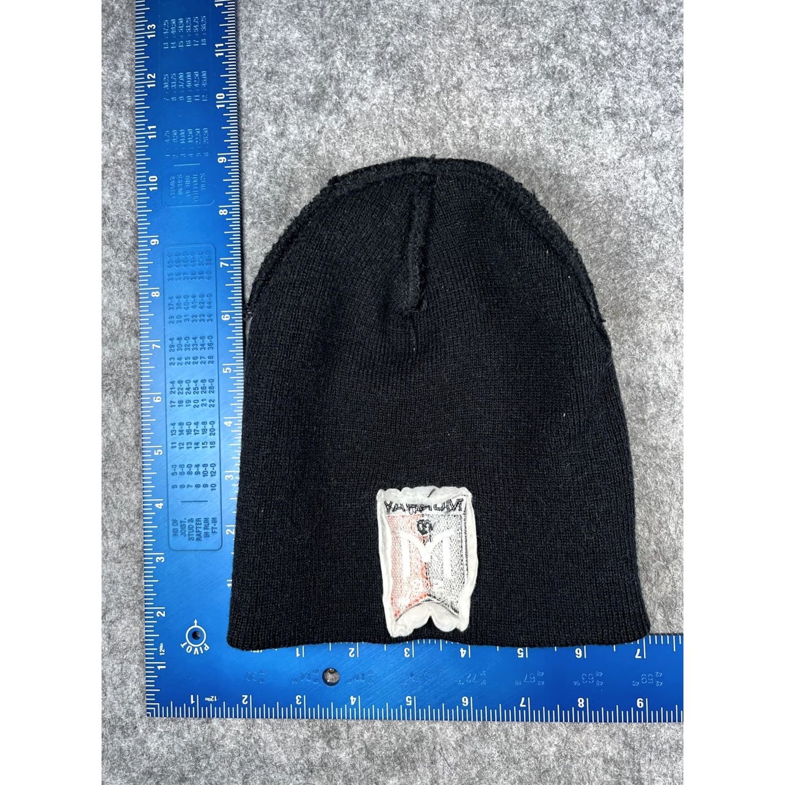 Vintage Yupoong Beanie Mens One Size Black Knit Murray Soccer Logo Winter Sports Hat Size ONE SIZE - 5 Thumbnail