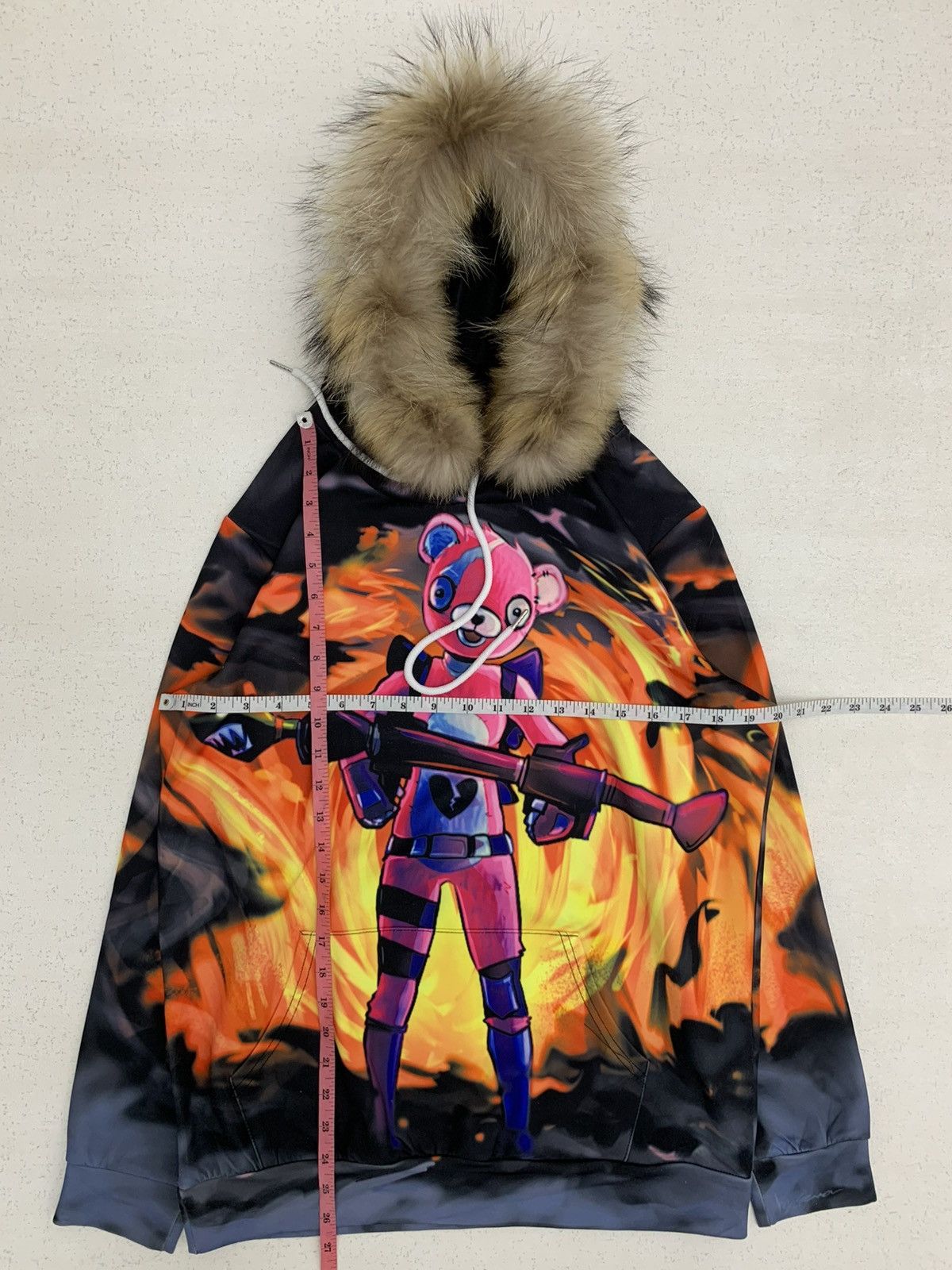 Japanese Brand AOP PRINTED FUR HOODIE IFSIXWASNINE LGB STYLE Size US L / EU 52-54 / 3 - 2 Thumbnail
