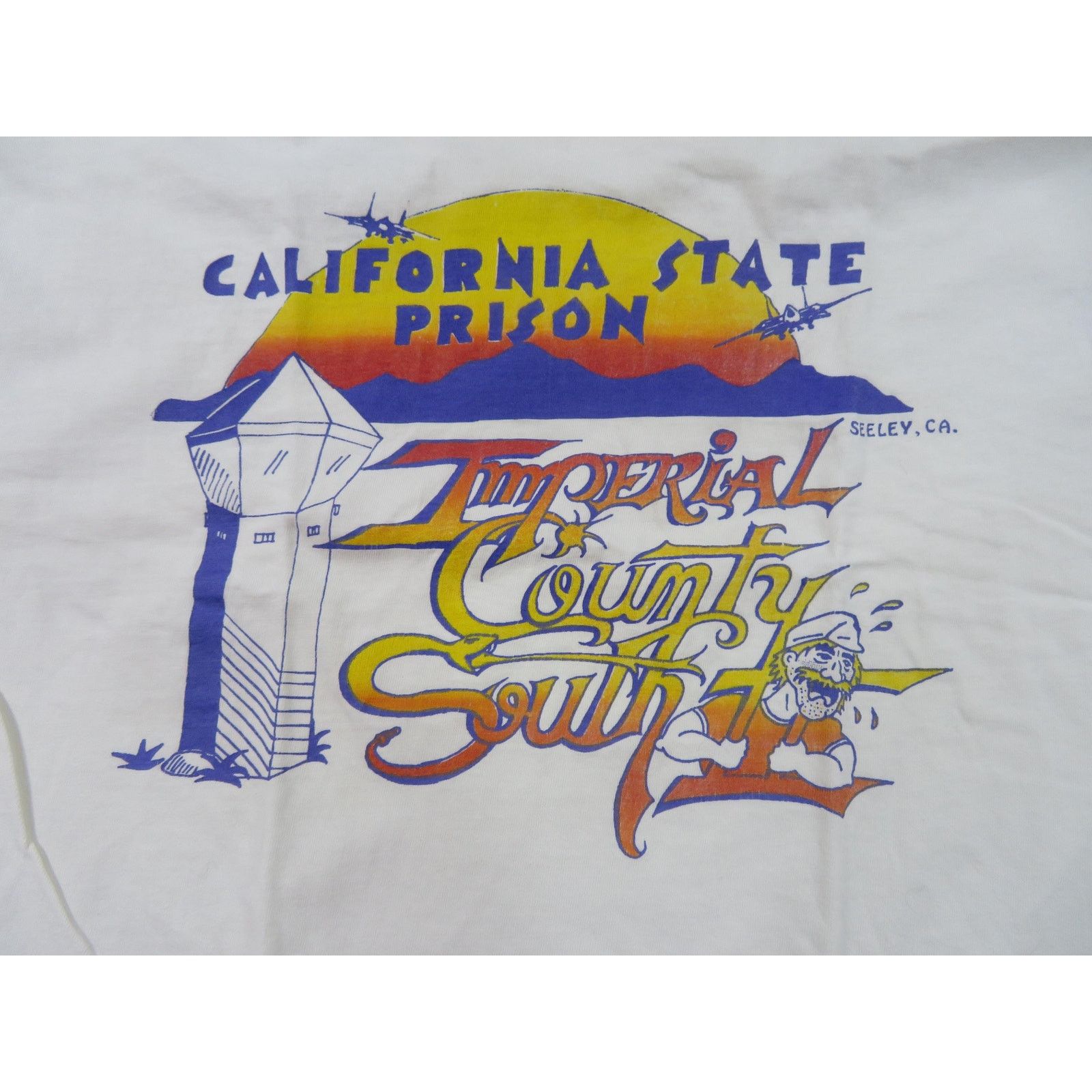 Hanes Rainbow Catering California State Prison T-Shirt Sz L 1980s Size US L / EU 52-54 / 3 - 2 Thumbnail