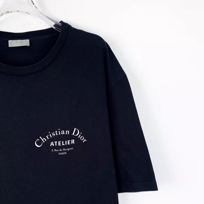 Dior Christian Dior Black Logo Cotton T-2505 Size XS / US 0-2 / IT 36-38 - 3 Thumbnail