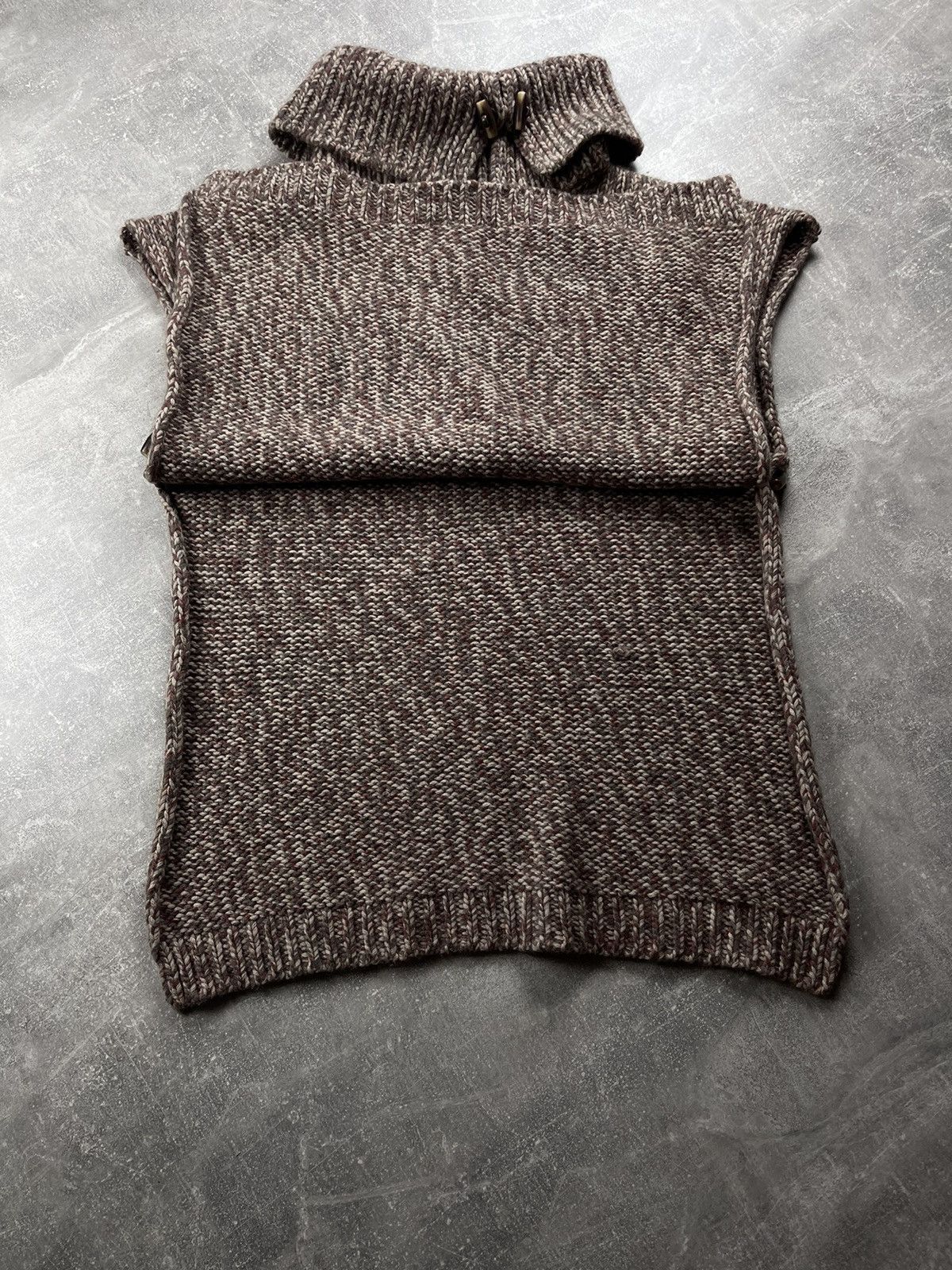 Other Della Ciana Cashmere Sleeveless Turtleneck Knit Vest Poncho Size M / US 6-8 / IT 42-44 - 6 Thumbnail