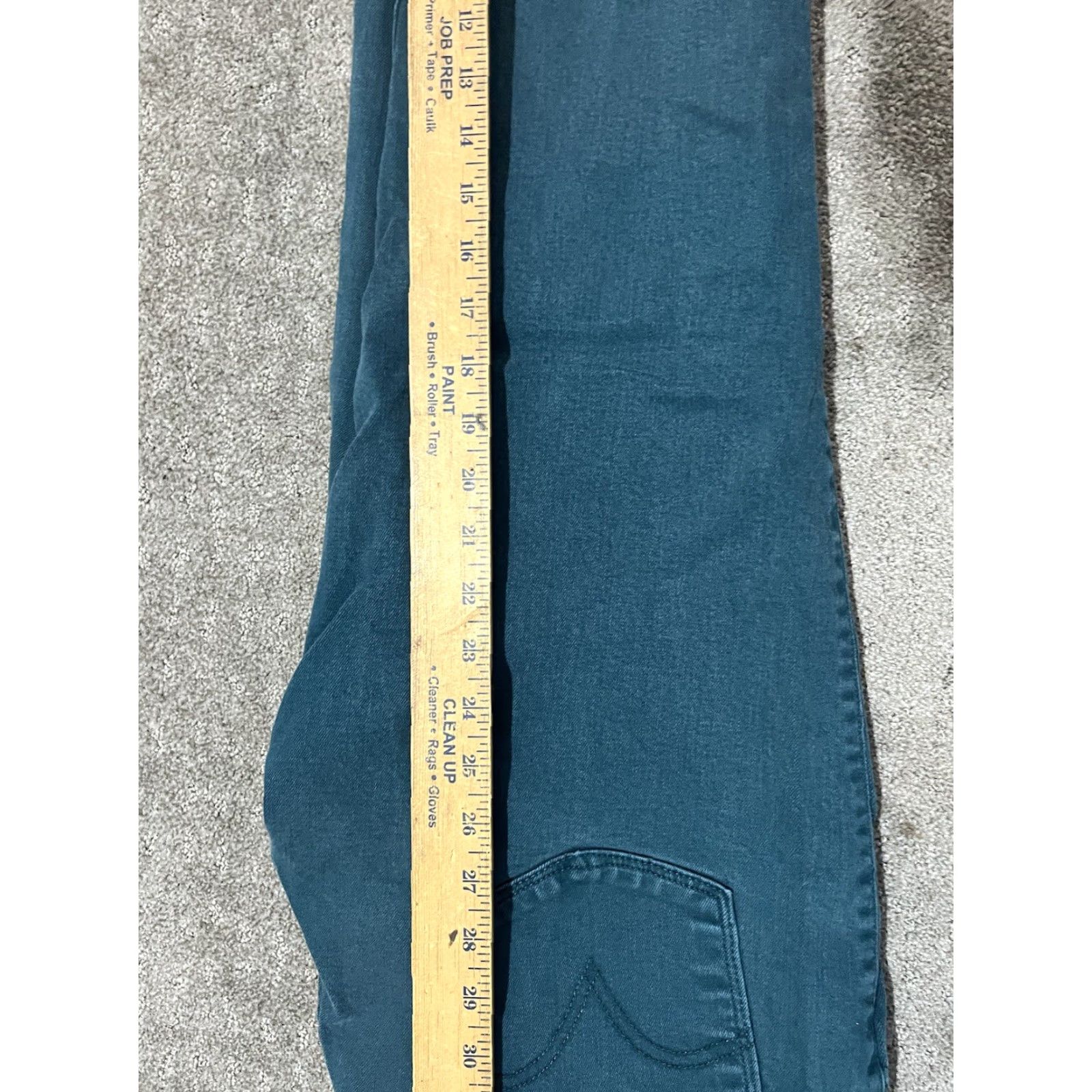 Levi's Levi's Mid Rise Skinny Jeans Women's 14 Plus Denim Green Color Cotton Blend 5-Pocket Regular Fit Size 36" / US 14 / IT 50 - 8 Thumbnail