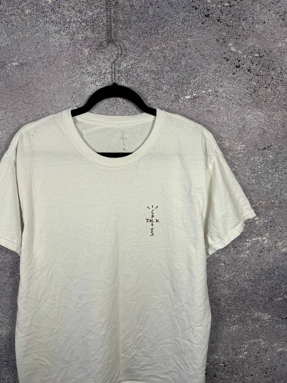 Travis Scott Travis Scott Cactus Jack Bassic Logo white Tee Men's Large Size US L / EU 52-54 / 3 - 2 Thumbnail