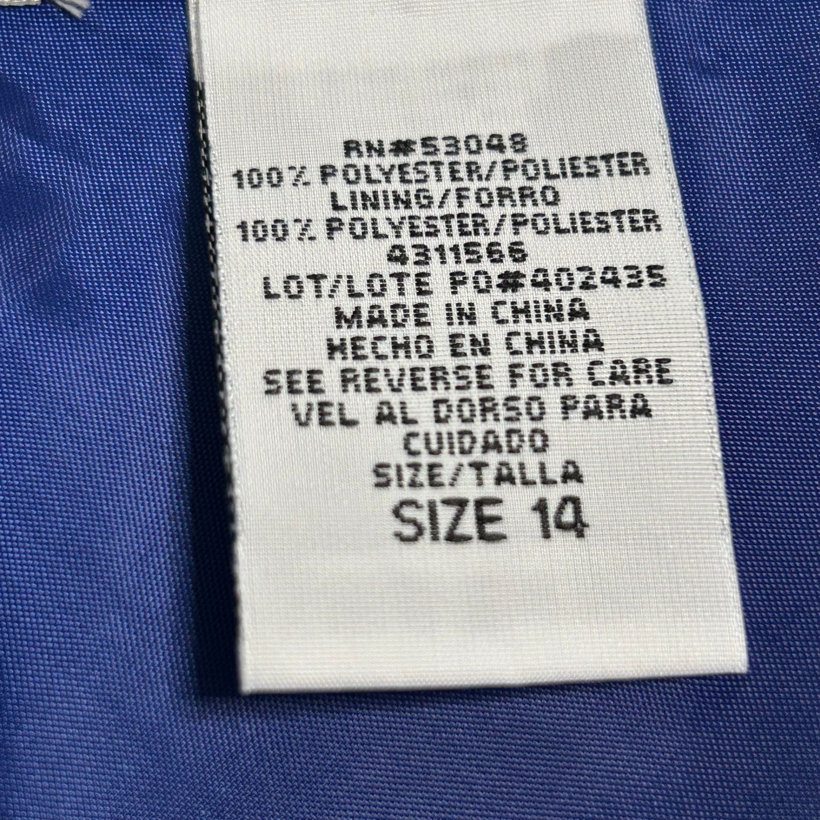 Other Citi Blue Floral Maxi Dress Size 14 Vintage 90s Chiffon Size XL / US 12-14 / IT 48-50 - 8 Thumbnail