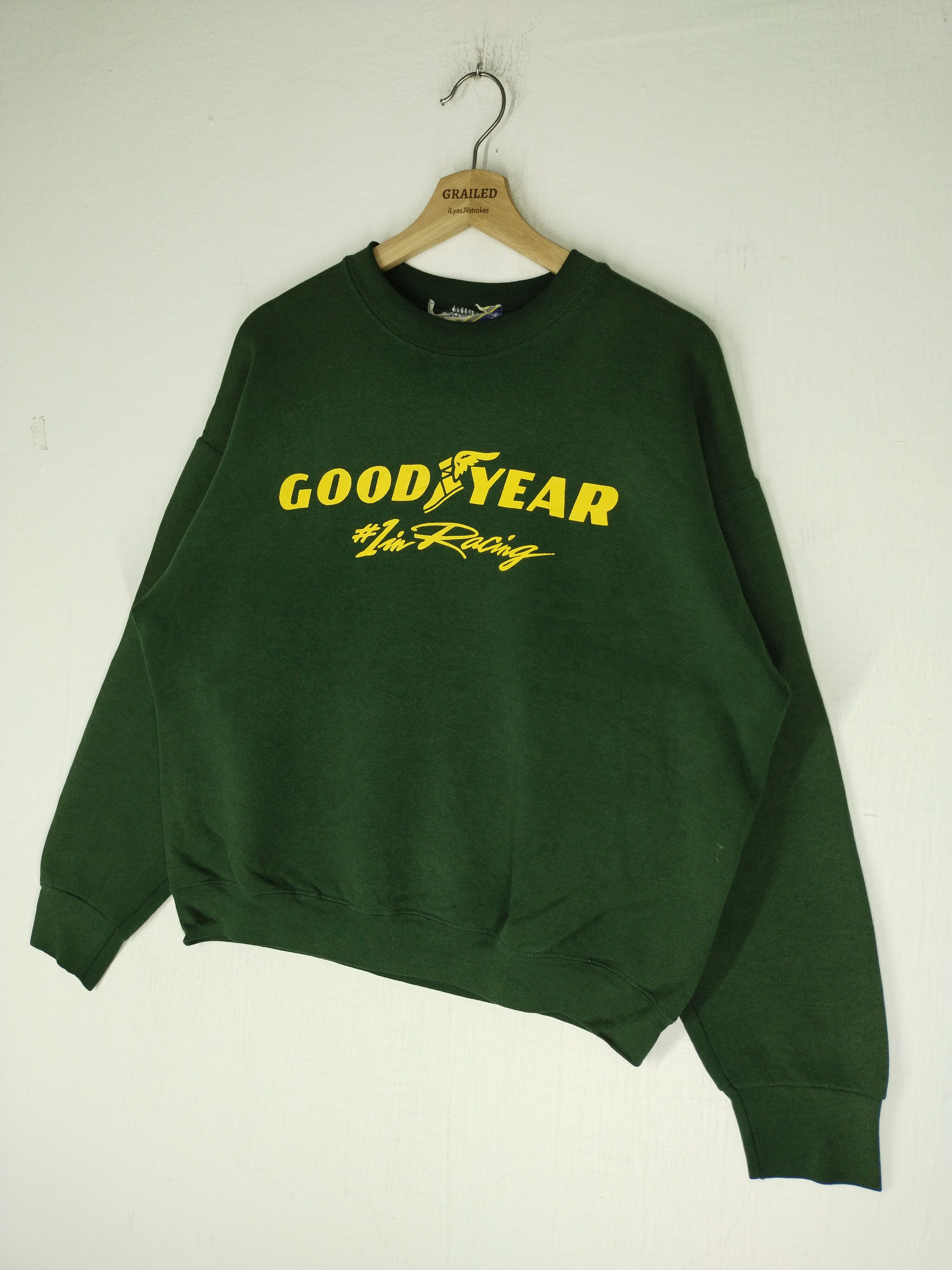 Sports Specialties × Vintage Vintage Good Year 1 in Racing Specialties Green Sweatshirt Size US L / EU 52-54 / 3 - 3 Thumbnail