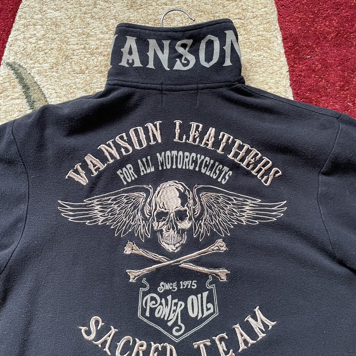 If Six Was Nine × Japanese Brand × Vanson Leathers Vanson Leathers Motorcycles Punk Embroided Polo Shirt Size US M / EU 48-50 / 2 - 4 Thumbnail