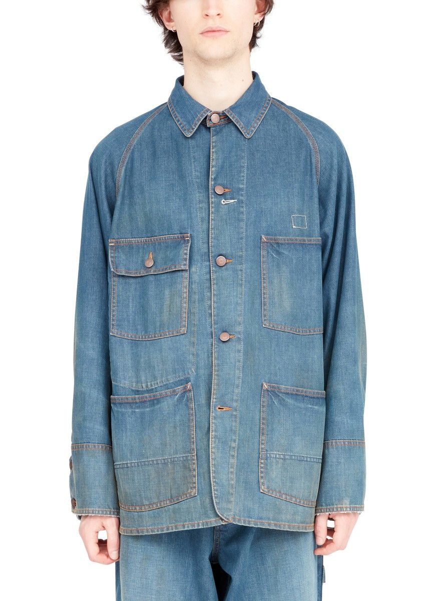 Maison Margiela oc11z0925 Denim Jacket in Blue Size US XL / EU 56 / 4 - 2 Thumbnail