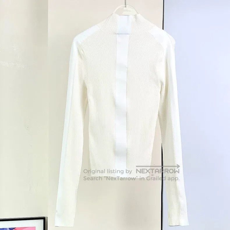Chanel Chanel 24N white half-neck knit sweater Size XS / US 0-2 / IT 36-38 - 2 Thumbnail
