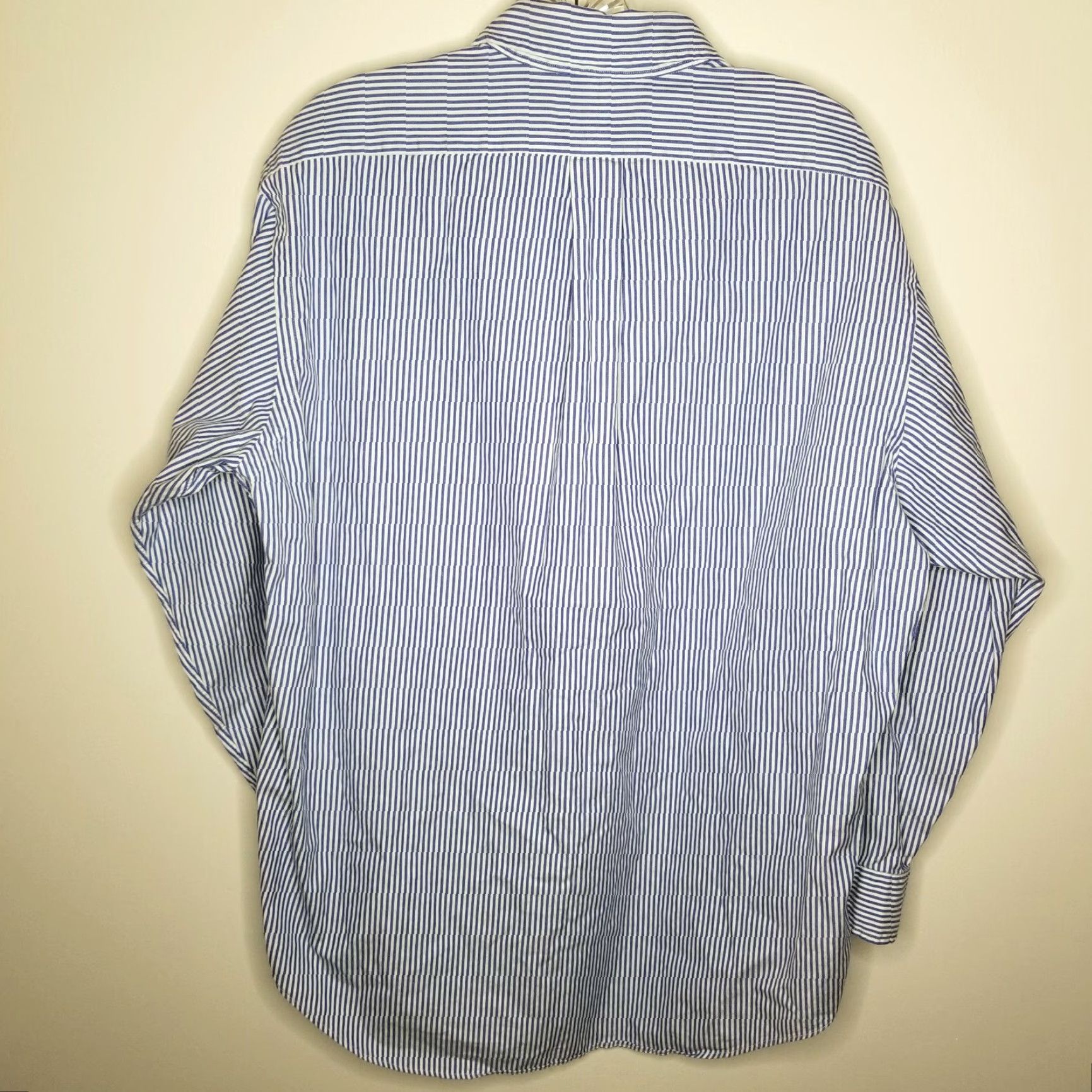 Ralph Lauren RALPH LAUREN Striped Button-Up Shirt Mens Long Sleeve Size 16 Blue White Colorful Size US L / EU 52-54 / 3 - 5 Thumbnail