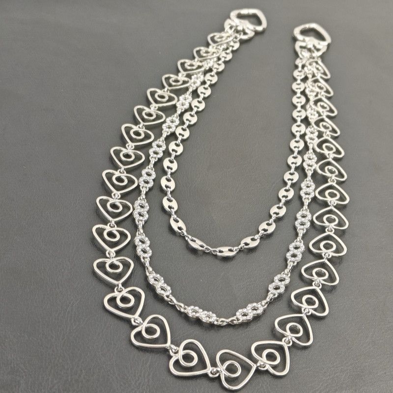 Jewelry Heart-Shaped Rhinestone Pants Chain Sparkling Accessory Size ONE SIZE - 1 Thumbnail