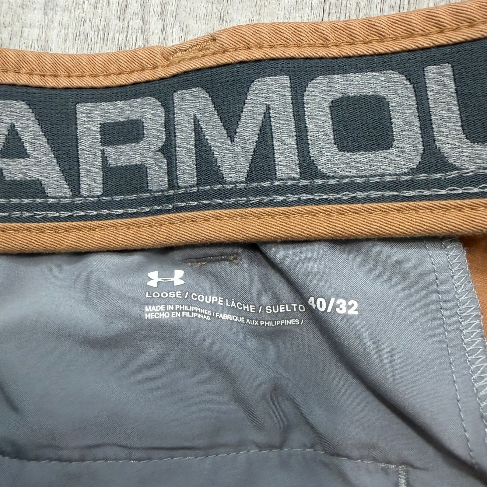 Under Armour Under Armour Match Play Golf Pants Men's 40x32 Tan Golfing Size US 40 / EU 56 - 4 Thumbnail
