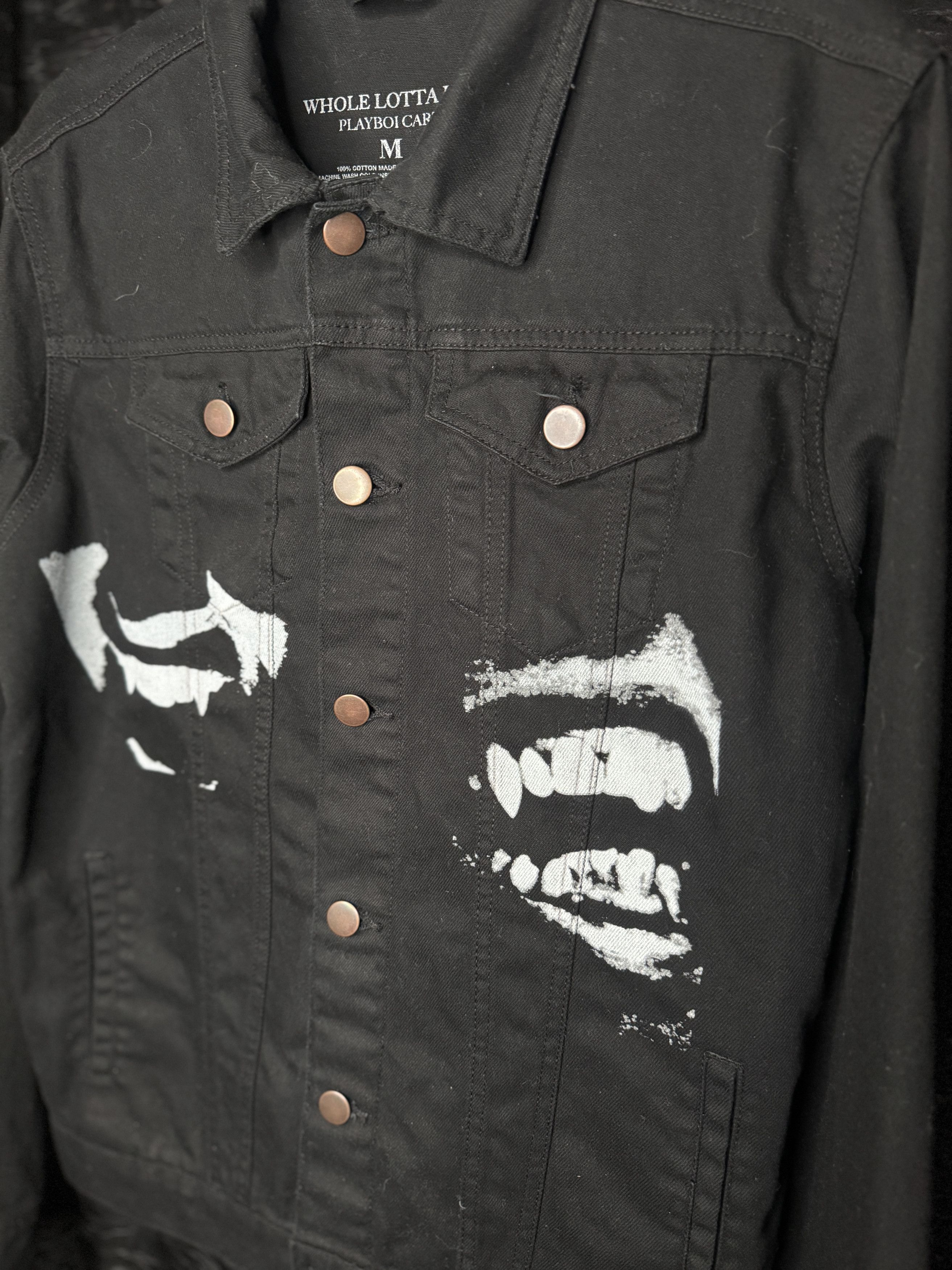 Playboi Carti Wlr denim jacket Size US M / EU 48-50 / 2 - 2 Thumbnail