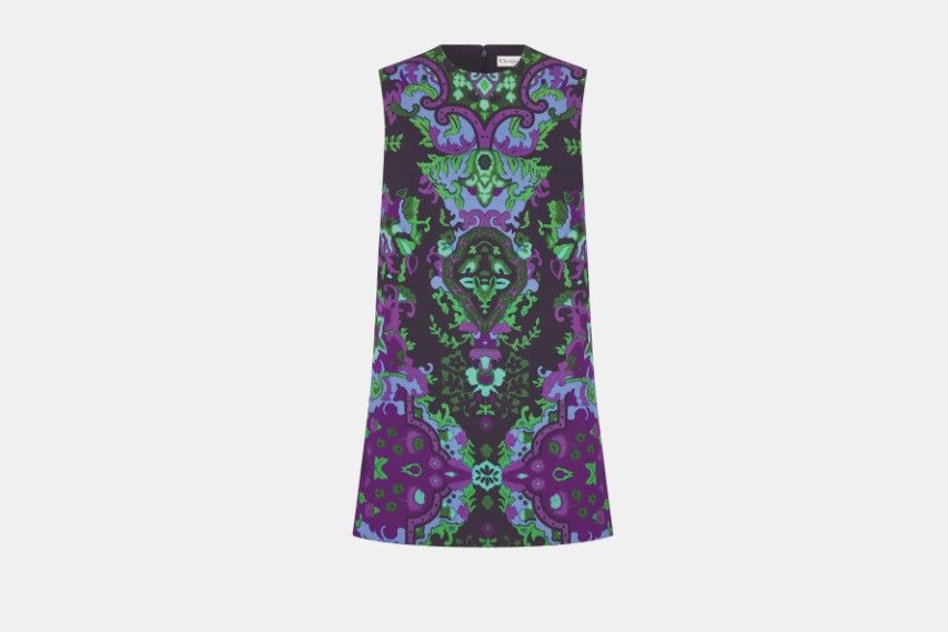 Dior o1w1db10824 Wool & Silk Radzimir Tunic in Multicolor Size L / US 10 / IT 46 - 1 Thumbnail