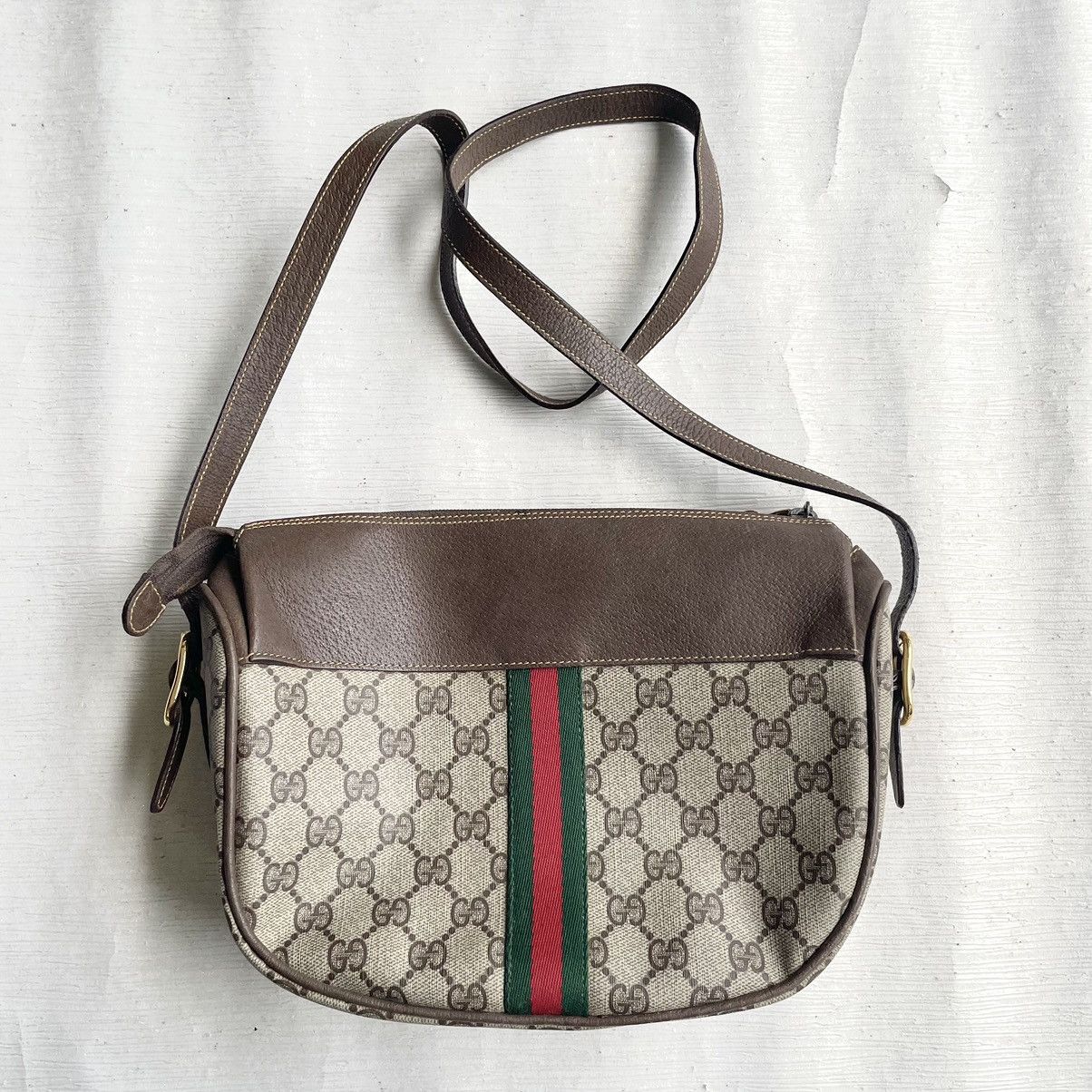 Gucci × Vintage 🔥 Vintage Gucci Sherry Line GG Shoulder Bag Size ONE SIZE - 8 Thumbnail