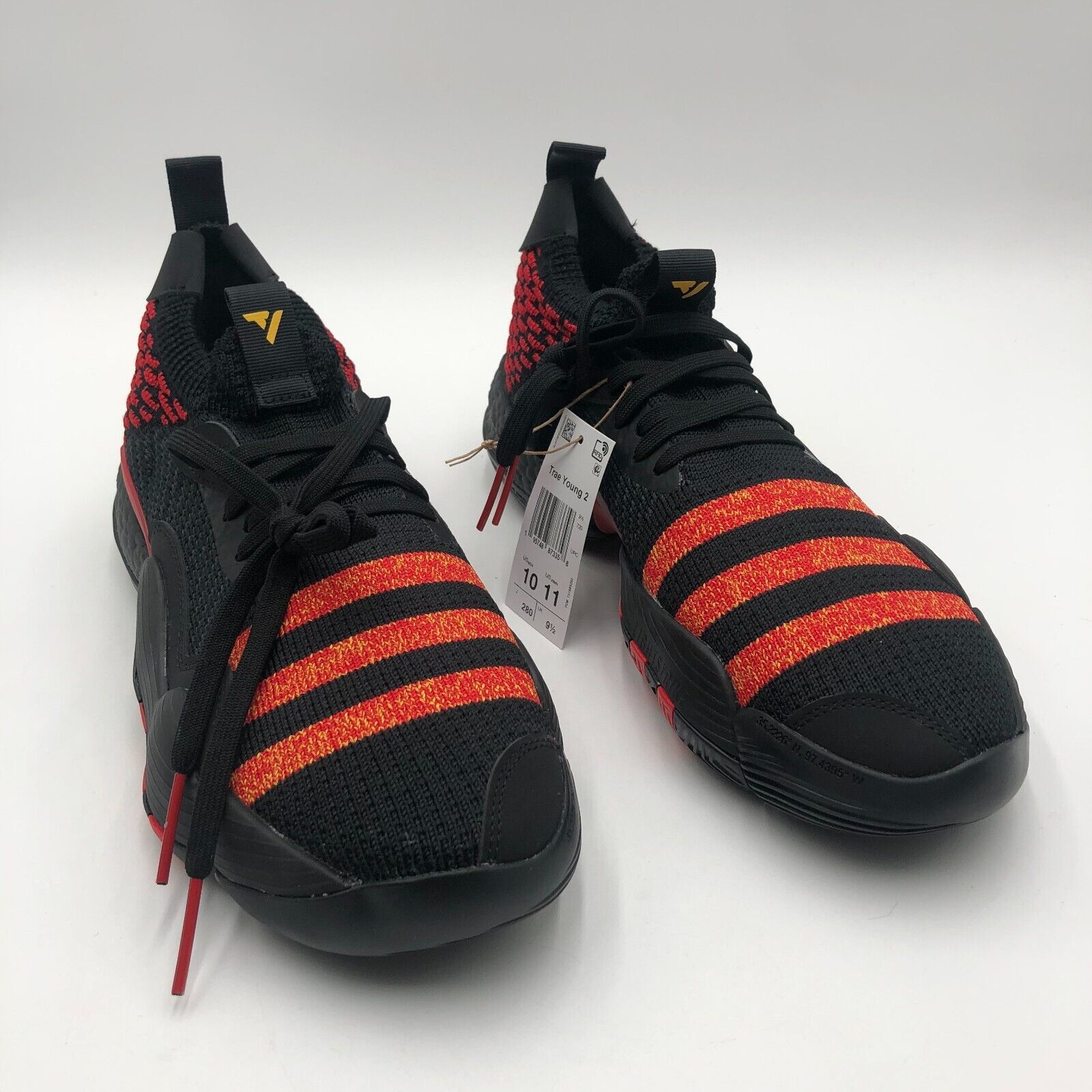 Adidas Adidas Trae Young 2 Men's Size 10 Hawks Black Red Size US 10 / EU 43 - 1 Thumbnail