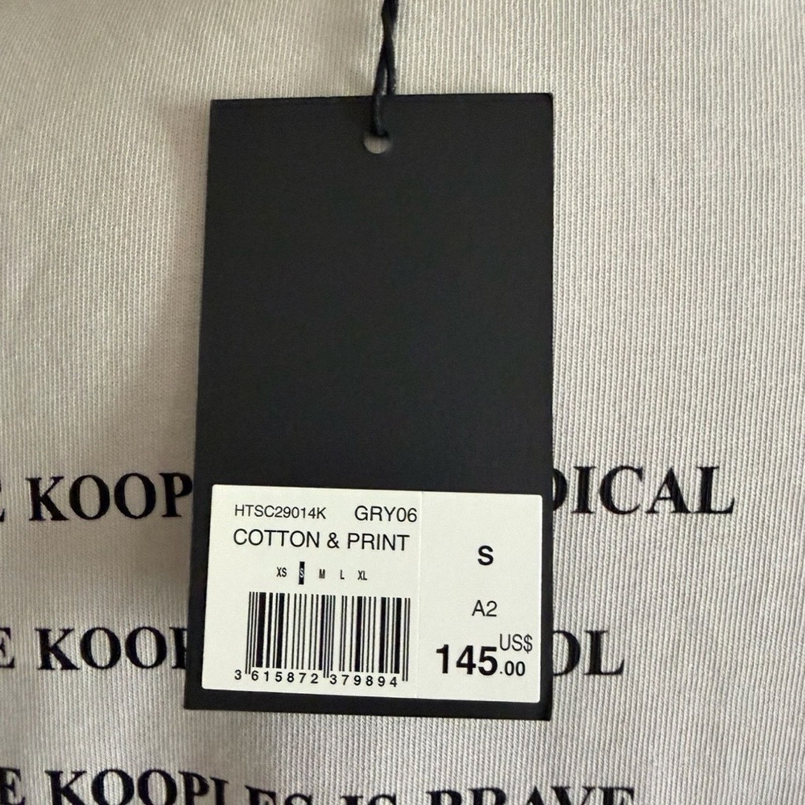 The Kooples The Kooples “What Is?” Studded Graphic T-Shirt Gray SM NWT Size US S / EU 44-46 / 1 - 13 Thumbnail