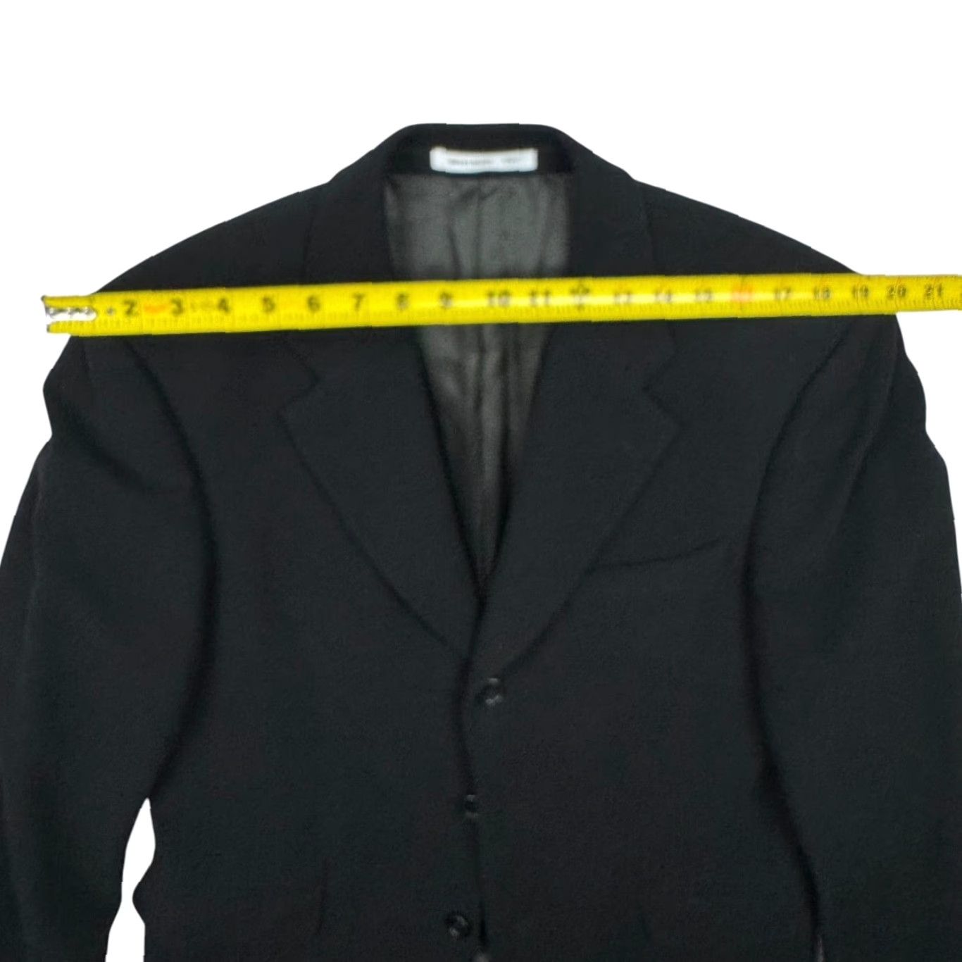 Hugo Boss HUGO BOSS Blazer Men’s Poseidon Wool/Cashmere 3-Button Black 38S USA Blazer Short Notch Single-Breasted 3-Button Mens Size 38R - 7 Thumbnail