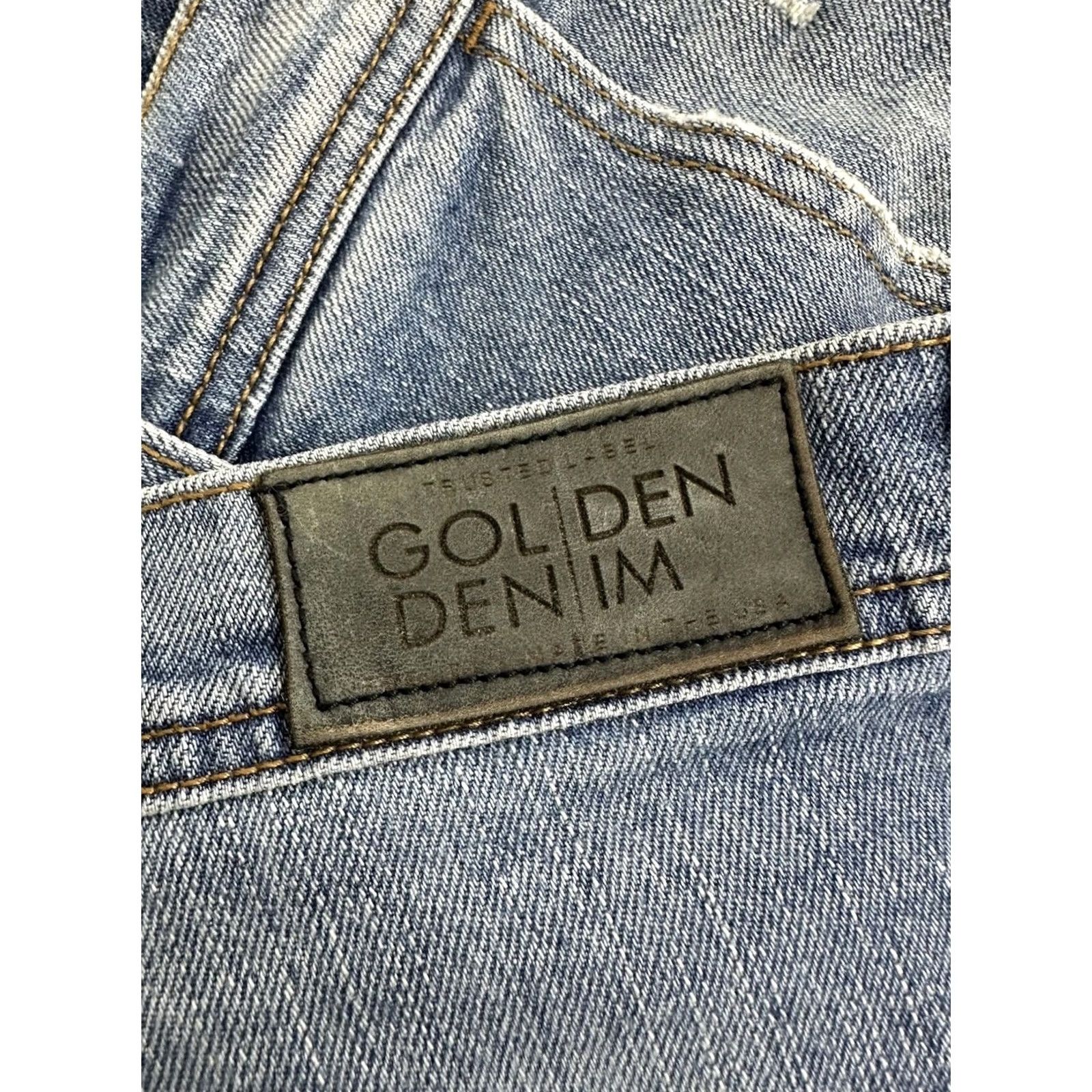 Denime Golden Denim Rustin Joggers 5 Pocket Zip Ankle Distressed USA Men's 36 Blue Size US 36 / EU 52 - 6 Thumbnail