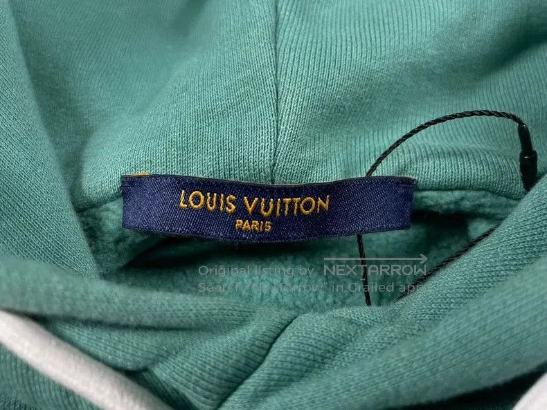 Louis Vuitton Louis Vuitton Green Logo Hoodie S. Size US S / EU 44-46 / 1 - 3 Thumbnail