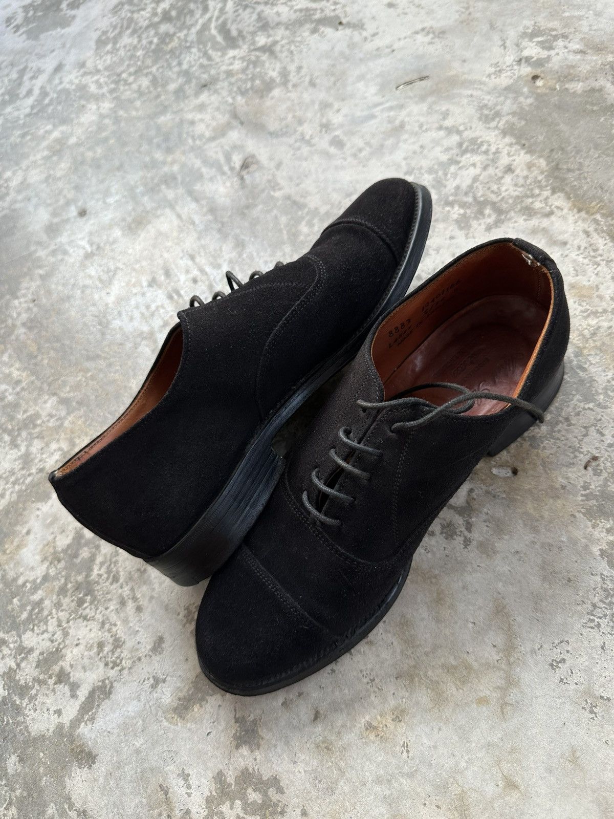 Alfred Sargent Alfred Sargent Limited Edition Suede Cap-Toe Oxford Shoes Size US 5 / EU 37 - 14 Thumbnail