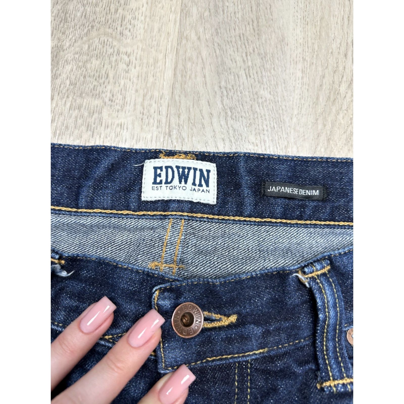 Edwin Edwin Jeans Mens Regular Straight Denim Pants Size 38 Blue Size US 38 / EU 54 - 6 Thumbnail