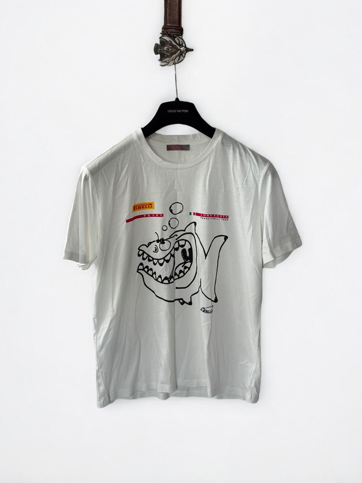 PRADA Tシャツ　Mサイズ　グレー　LUNA ROSSA Prada Luna Rossa Long Sleeve T-Shirt – Haiendo Shop