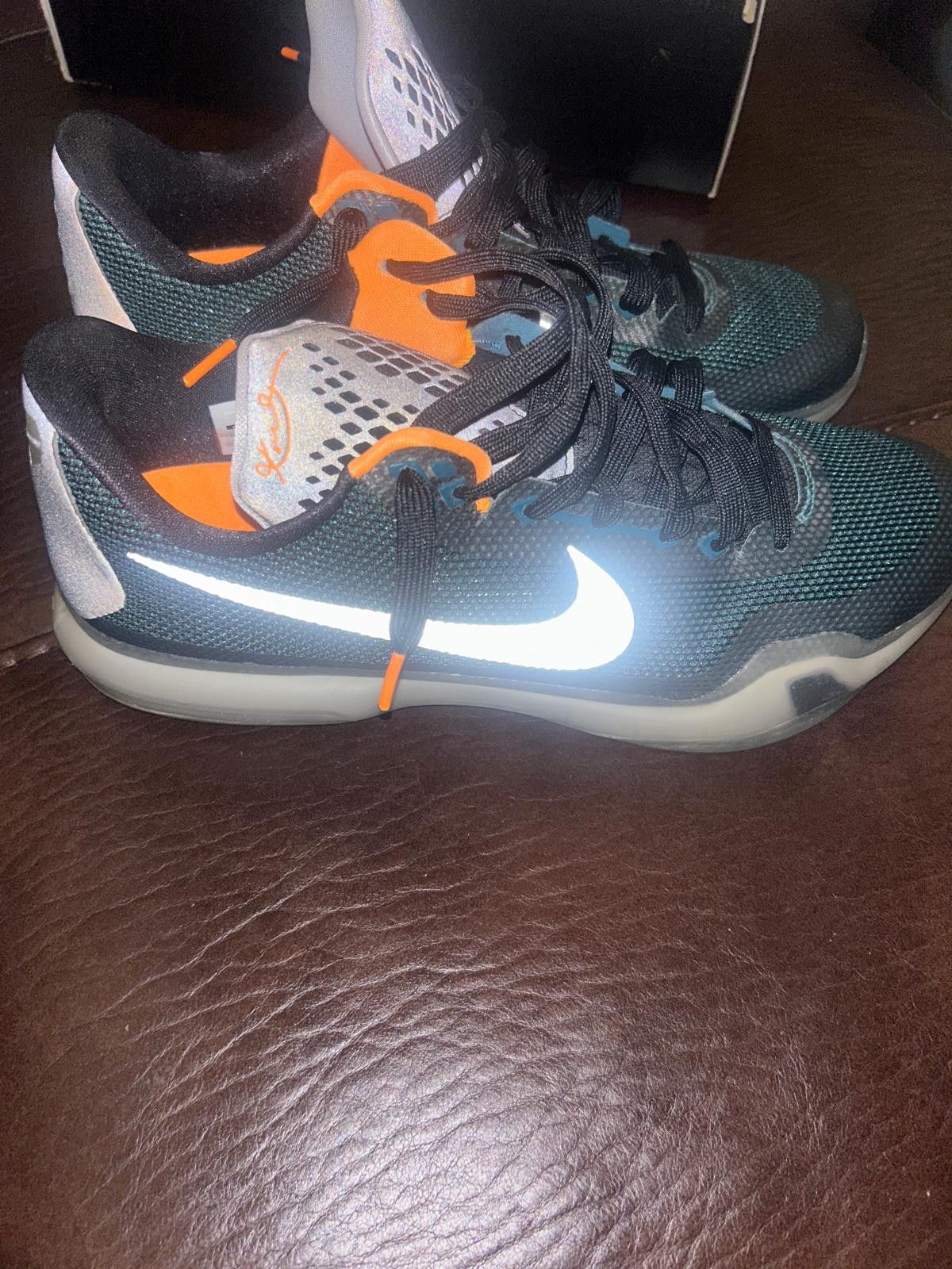Nike NEW NEVER WORN Kobe 10 teal / orange / silver Size US 12 / EU 45 - 5 Thumbnail