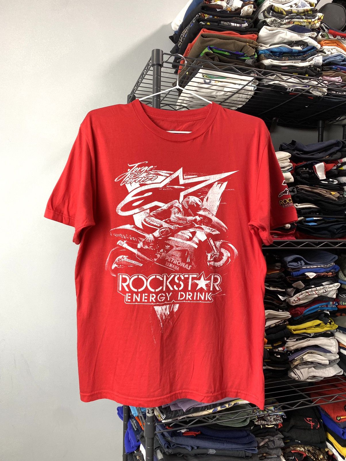 Vintage Vintage Yamaha Alpinestars Rockstar Energy Racing T Shirt Size US M / EU 48-50 / 2 - 1 Thumbnail