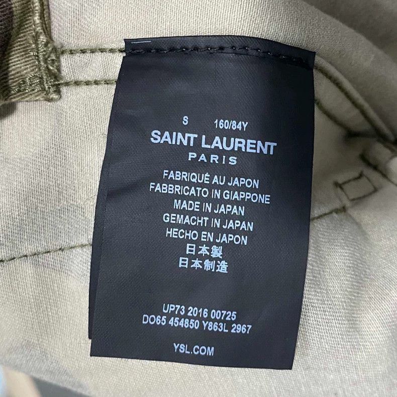 Saint Laurent Paris Saint Laurent Paris Gold thread camouflage overalls jacket Size US S / EU 44-46 / 1 - 6 Thumbnail