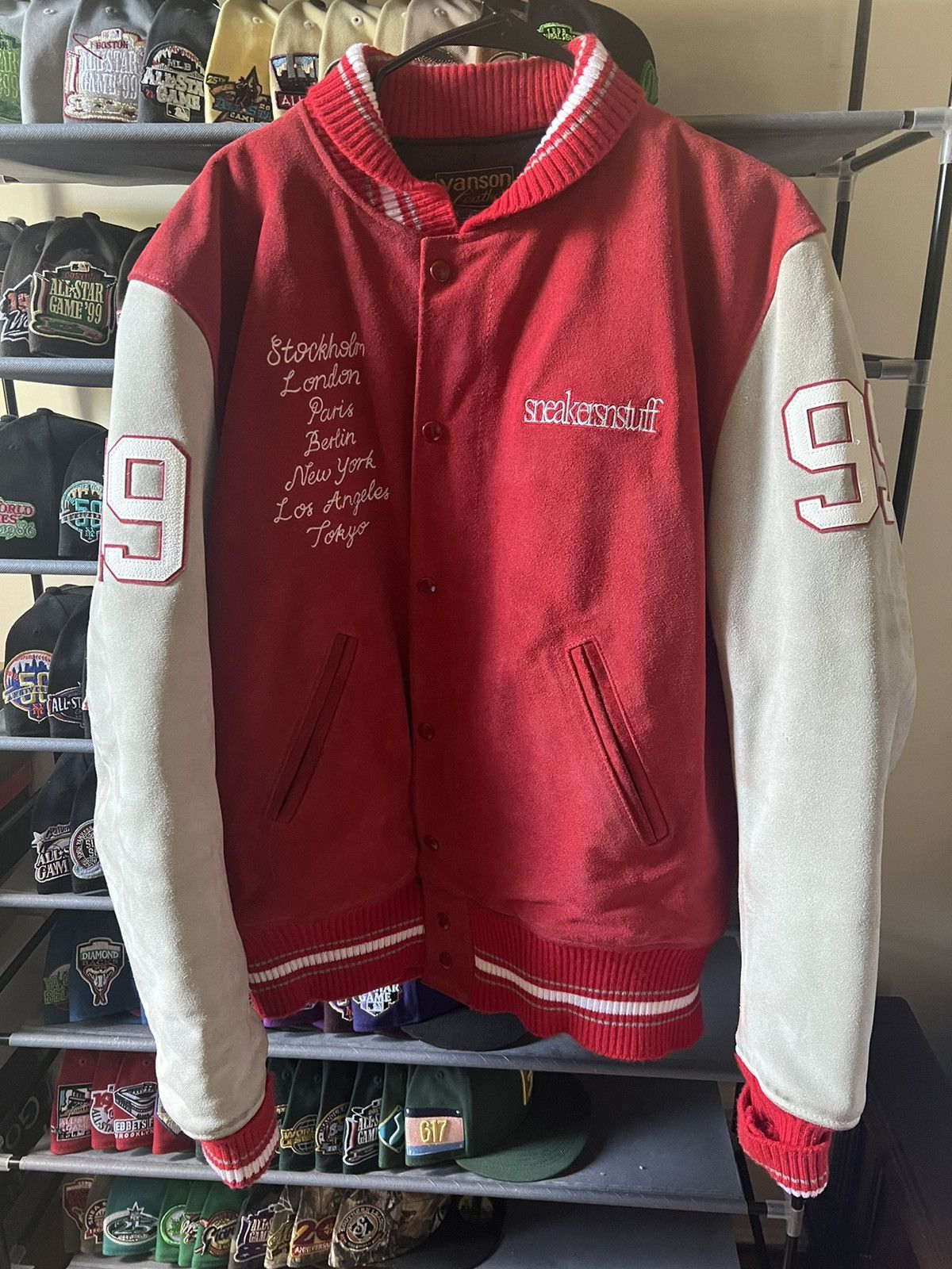 Vanson x Sneakersnstuff Suede Jacket Size XL