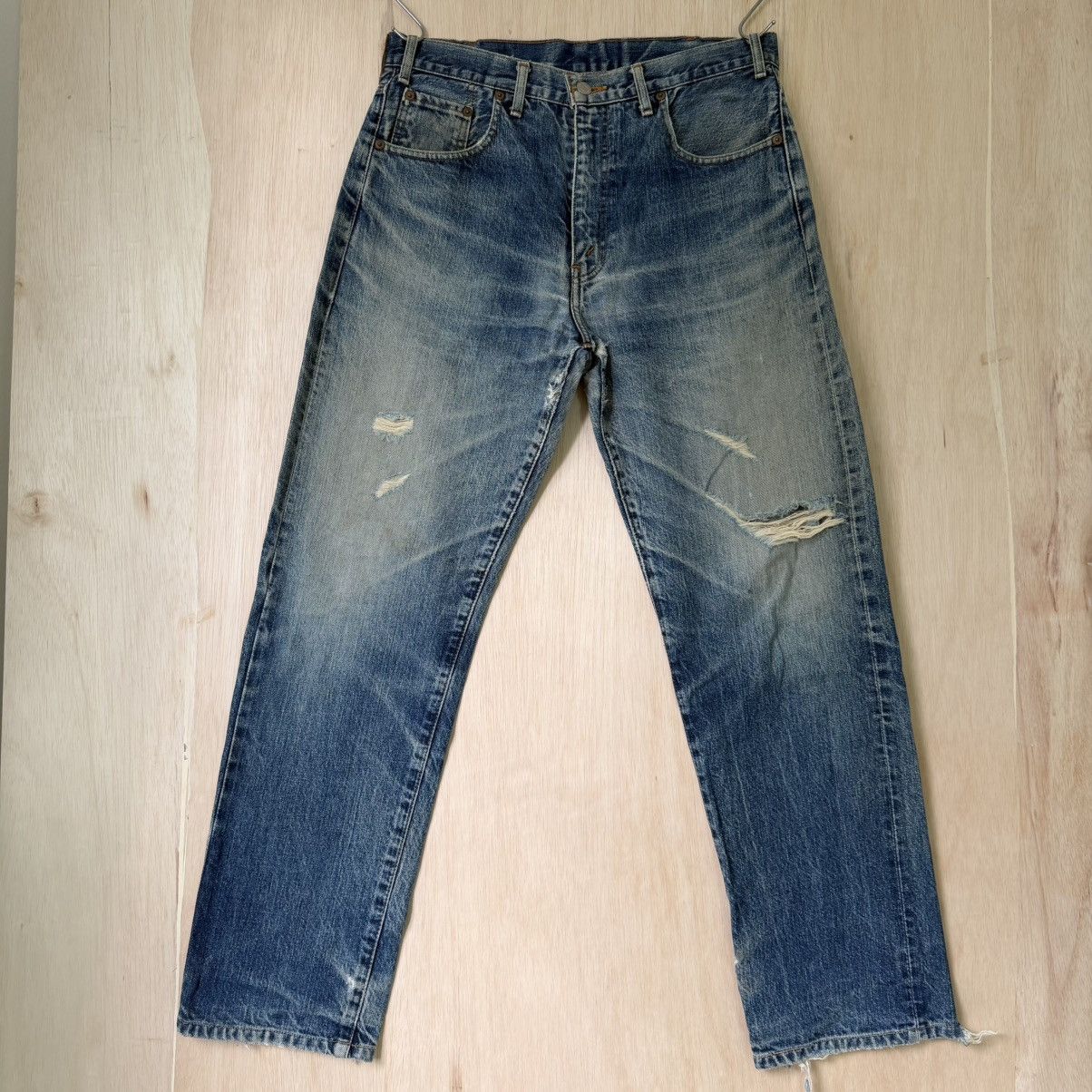 Levi's Vintage Levis Selvedge Big E jeans 502XX Japan Size US 33 - 9 Thumbnail