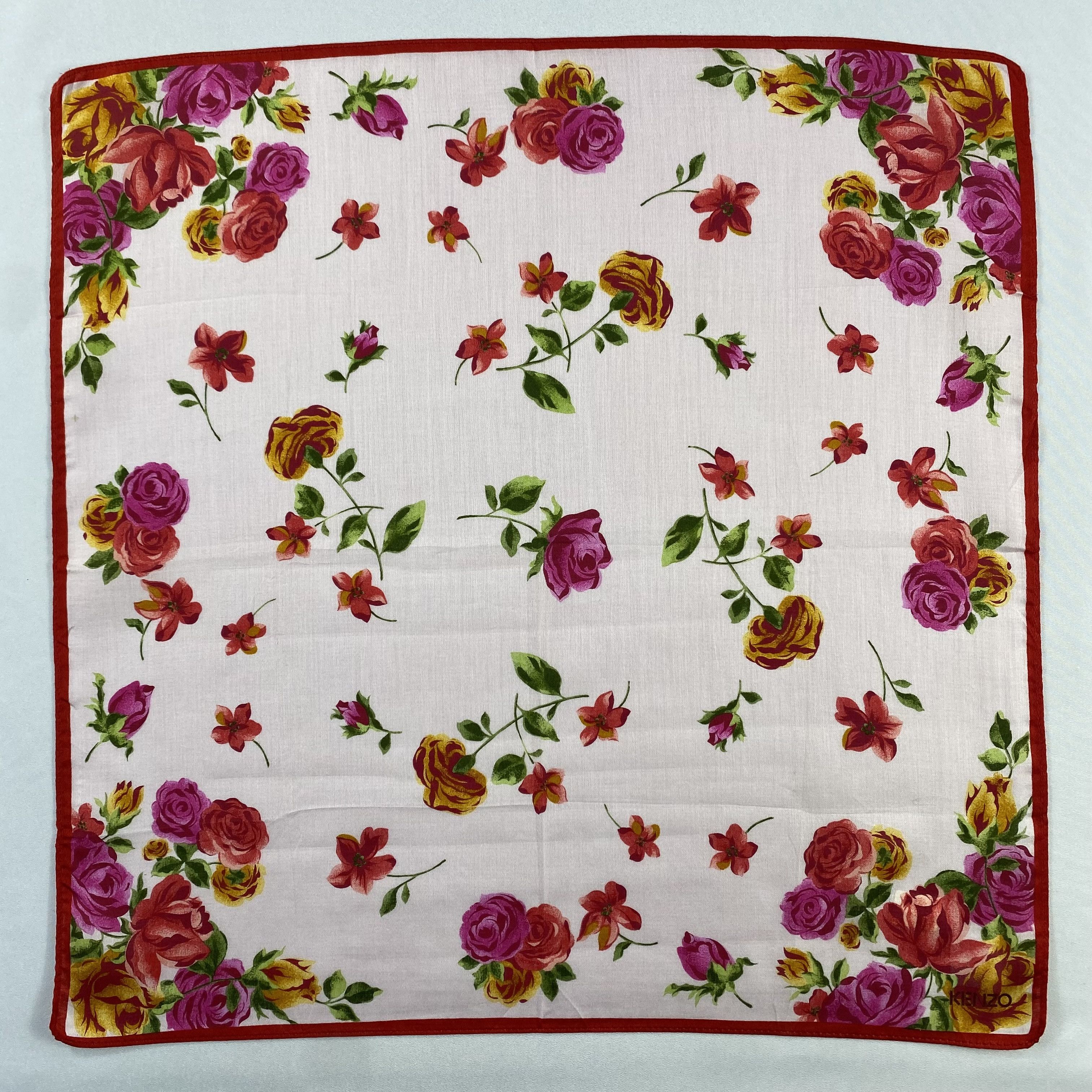 Kenzo × Vintage NWT Kenzo Neckerchief / Bandana / Handkerchief-P858 Size ONE SIZE - 1 Thumbnail
