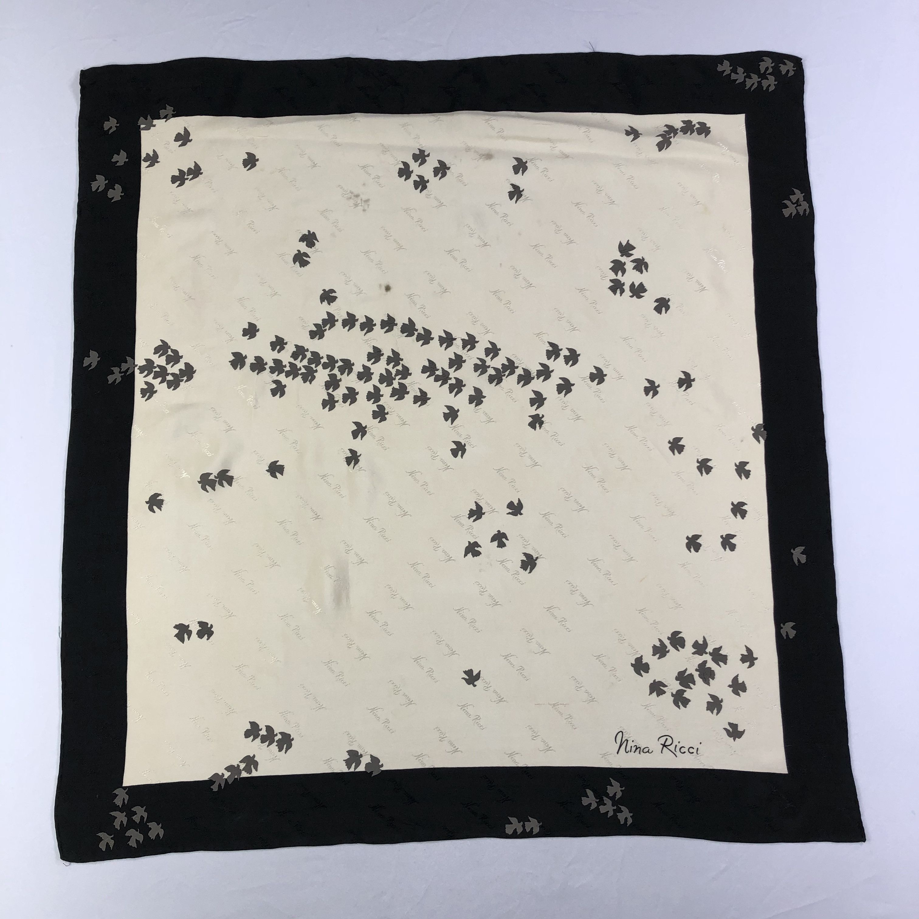 Nina Ricci × Vintage Vintage Nina Ricci Silk Scarf Size ONE SIZE - 2 Thumbnail