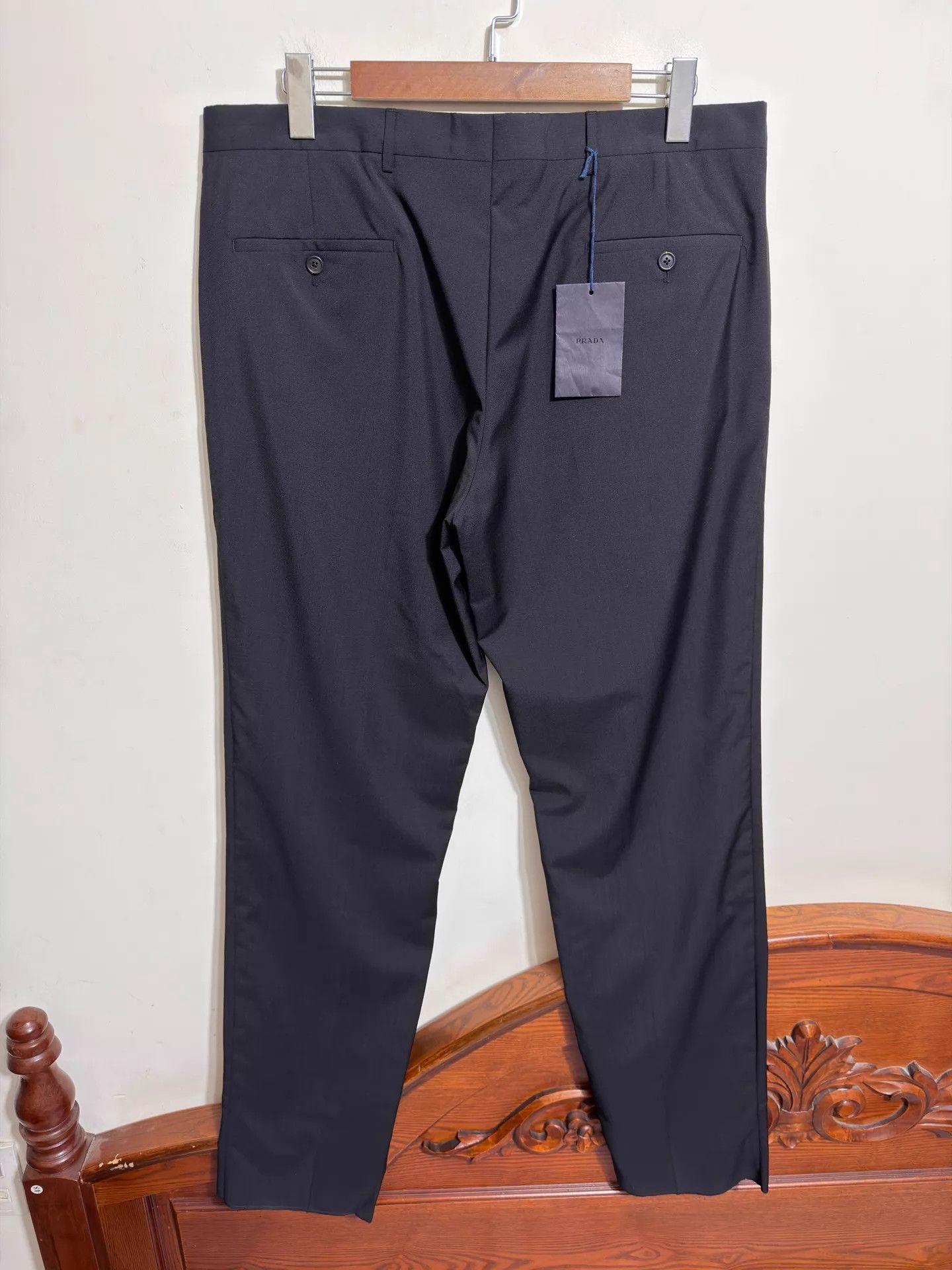 Prada Prada Wool-Mohair Slim Lightweight Trousers IT54 Size US 38 / EU 54 - 2 Thumbnail