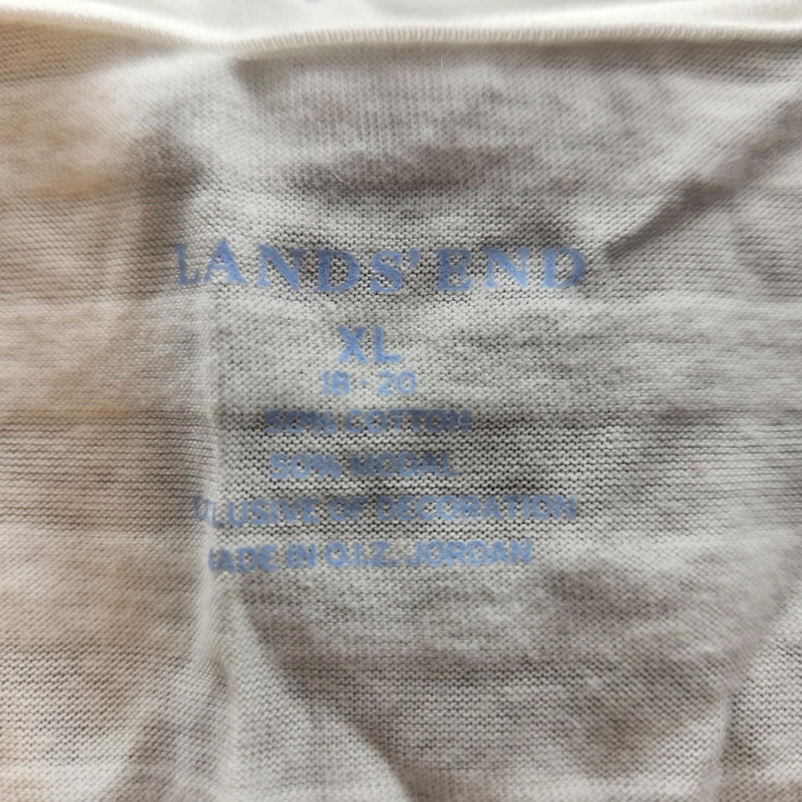 Lands' End Lands End White Cotton Blend Tank Top Womens Size XL Size XL / US 12-14 / IT 48-50 - 4 Thumbnail