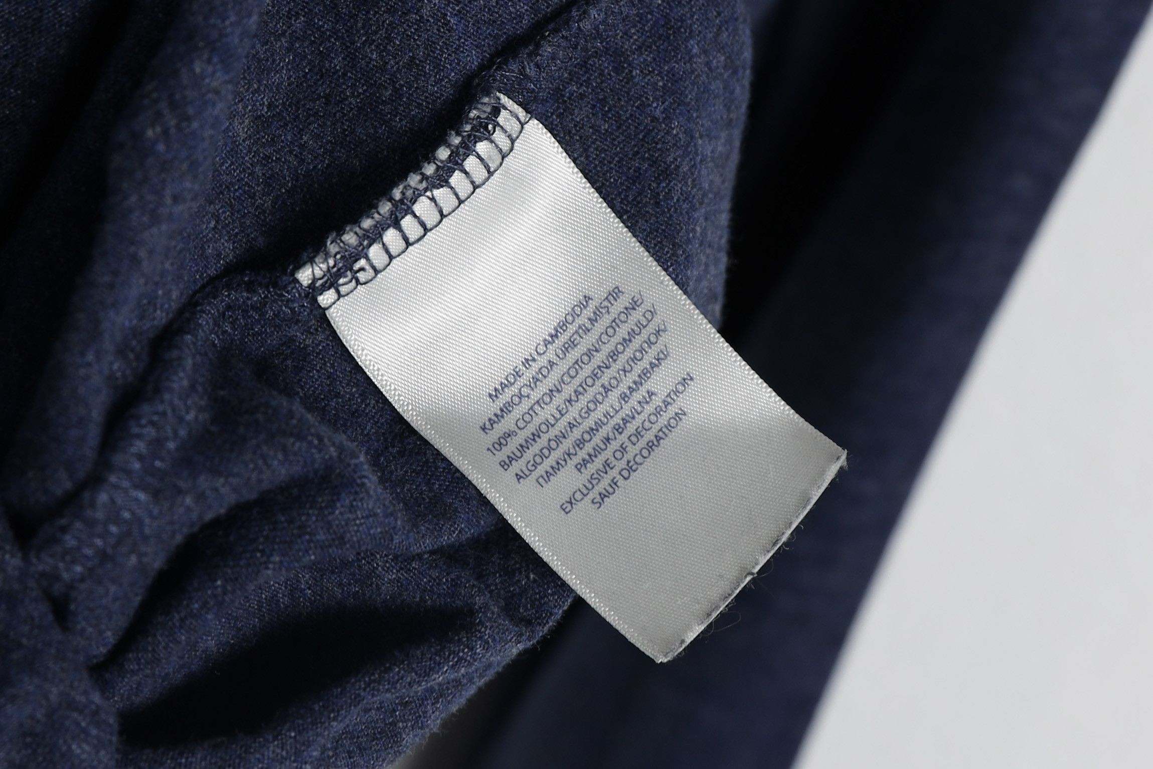 Polo Ralph Lauren × Ralph Lauren Polo Ralph Lauren Logo Navy Long Sleeve T-shirt Tee Size US L / EU 52-54 / 3 - 4 Thumbnail