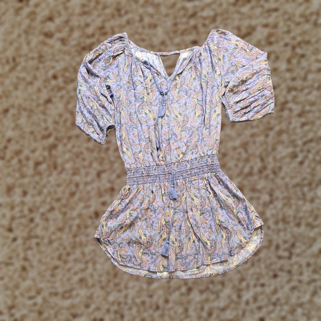 Ralph Lauren VINTAGE Denim & Supply Ralph Lauren Dress Womens M Purple Paisley Boho Hippie Casual Size M / US 6-8 / IT 42-44 - 1 Thumbnail