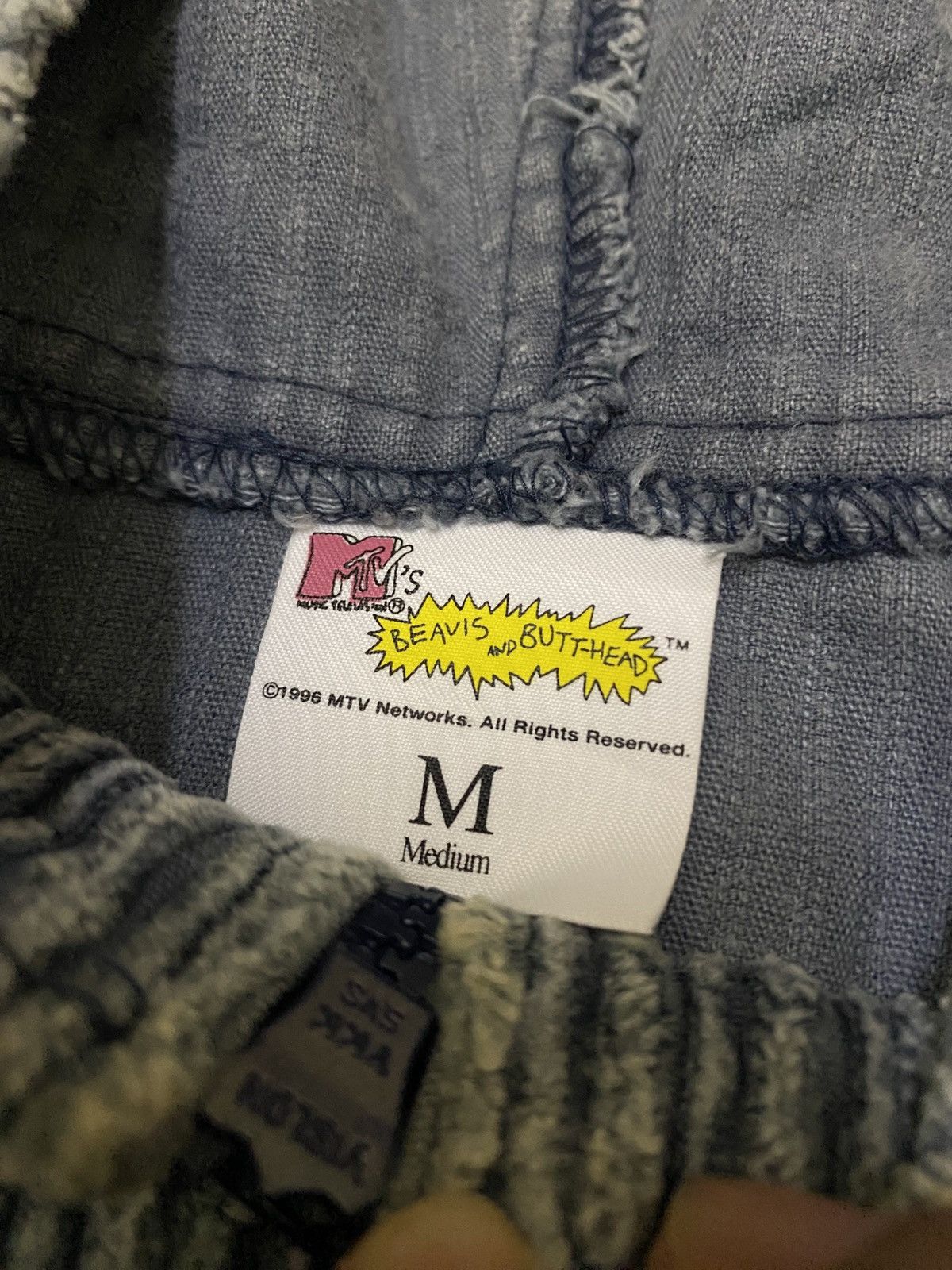 Mtv 1996 CORDUROY MTV BEAVIS & BUTTHEAD ANORAK ZIPPER HOODIE Size US M / EU 48-50 / 2 - 4 Thumbnail
