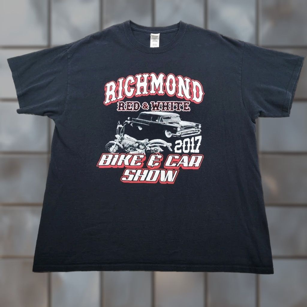 Gildan Hells Angels Richmond Cali 81 Bike Car Show T Shirt Red & White XL 2017 Support Size US XL / EU 56 / 4 - 1 Thumbnail