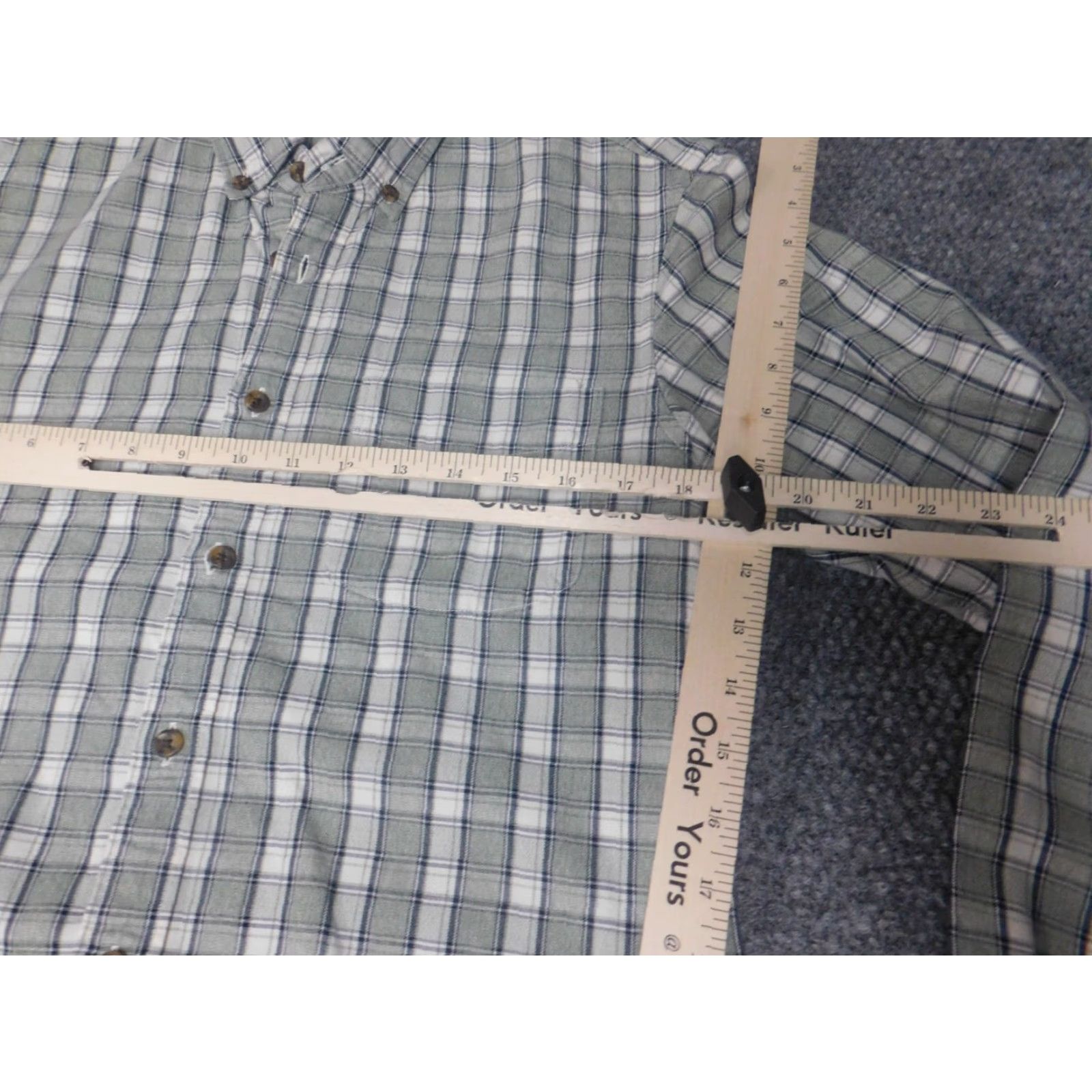 J.Crew J.CREW Shirt Slim Green Plaid Button-Down Mens Small Slim Button Up Regular Collar Size US S / EU 44-46 / 1 - 4 Thumbnail