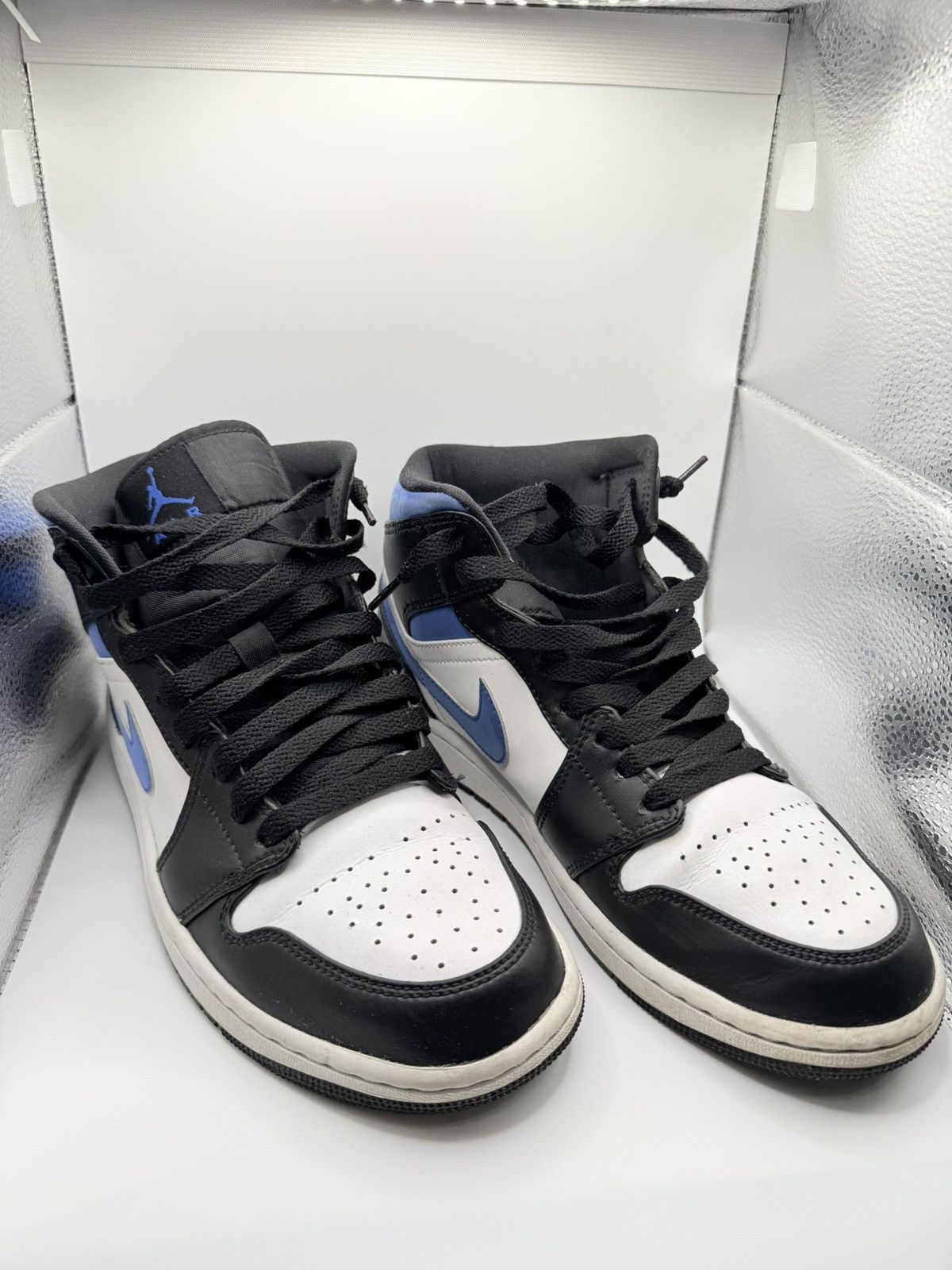 Nike 2021 Air Jordan 1 Mid 'Racer Blue' Size US 8 / EU 41 - 4 Thumbnail