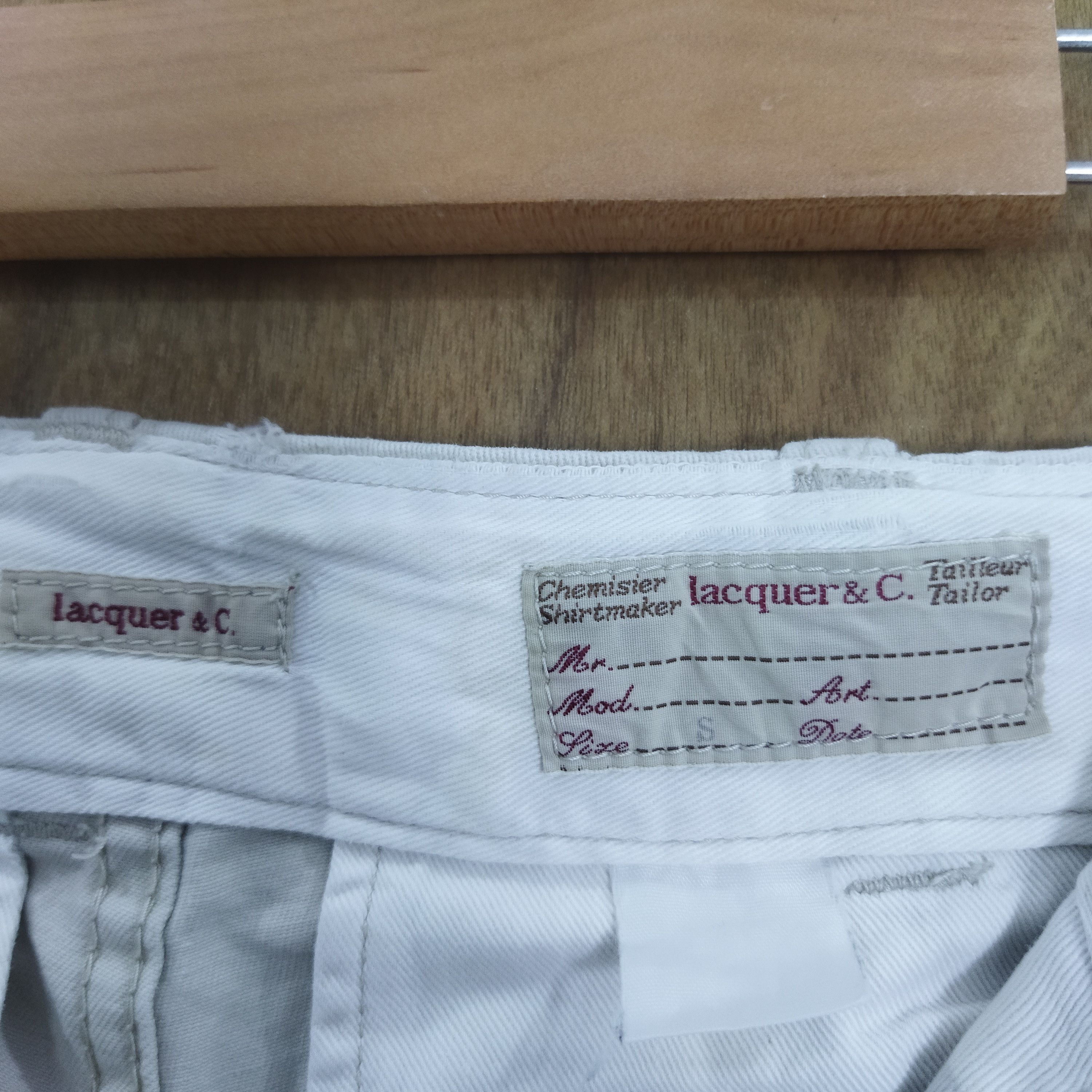 Japanese Brand LACQUER WHITE YELLOW CHINO PANTS Size US 34 / EU 50 - 8 Thumbnail
