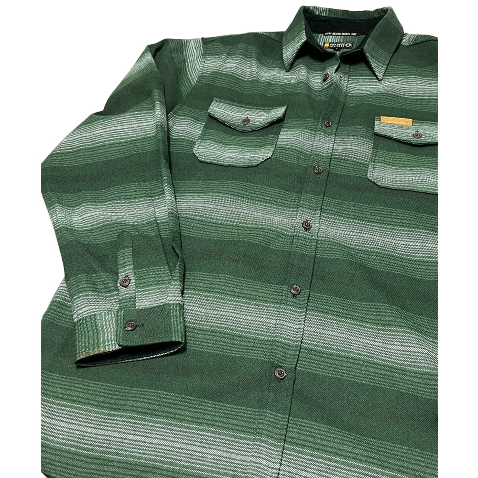 Band Tees Stick Figure x Levitate Baja Flannel Shirt REGGAE RARE Size US L / EU 52-54 / 3 - 4 Thumbnail