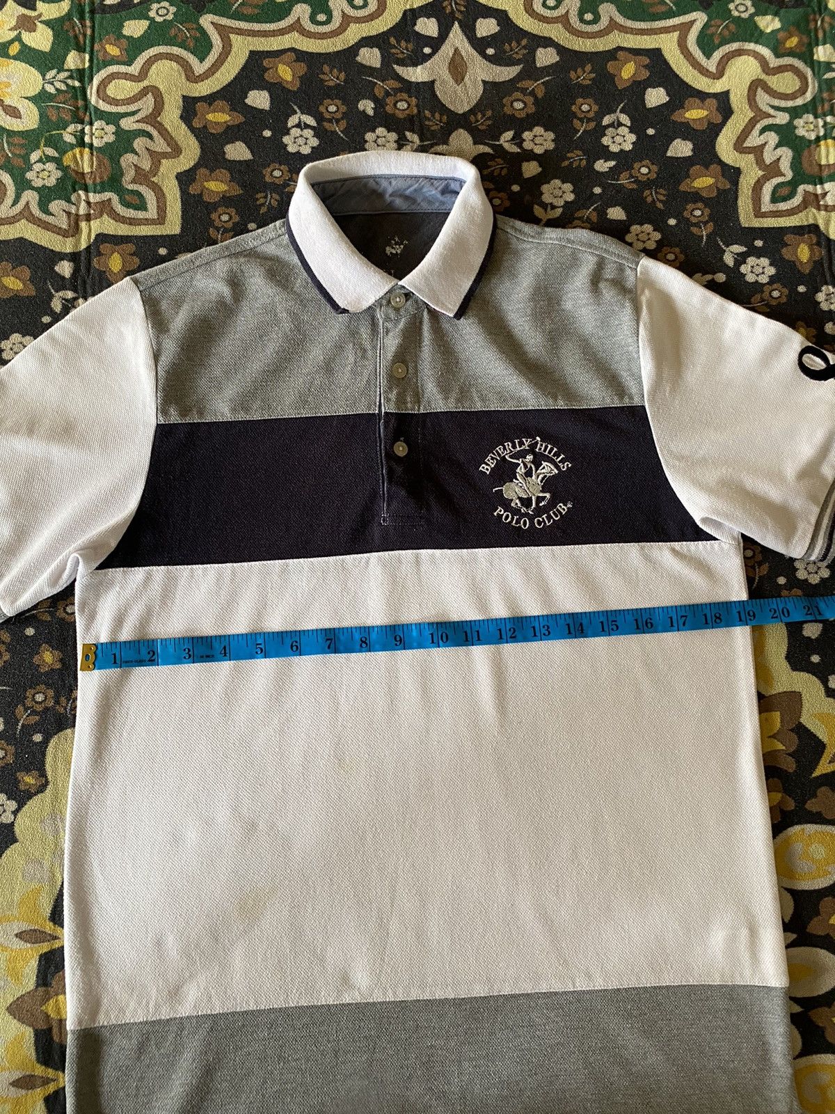 Beverly Hills Polo Club × Polo Ralph Lauren Beverly Hills Polo Club Striped Polo Tee Size US M / EU 48-50 / 2 - 13 Thumbnail